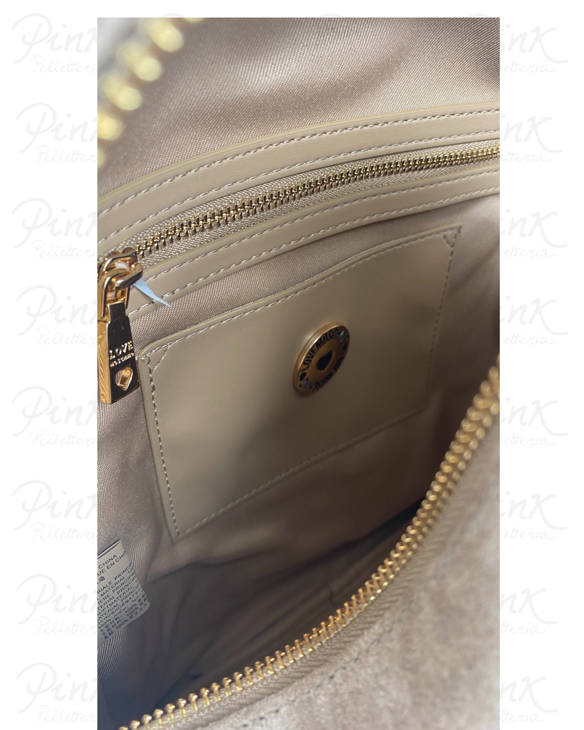 LOVE MOSCHINO Velour Zaino JC4093PP1P-LD1-10A Sabbia/Sabbia - immagine 3