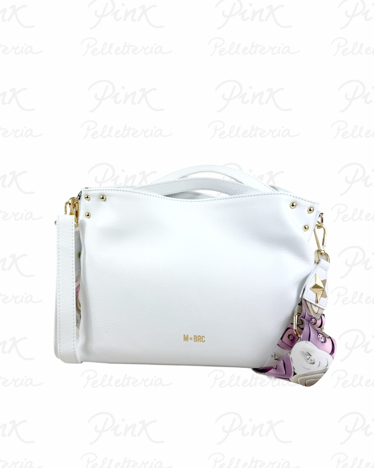 MBRC Obona Borsa 2 Manici Media H073 Bianco