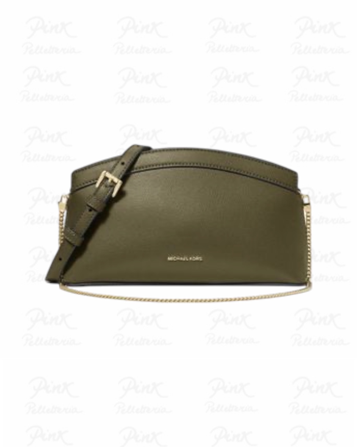 MICHAEL KORS Athena Sm Dome Chain Clutch Xbody 30S6G13C5L282 Loden