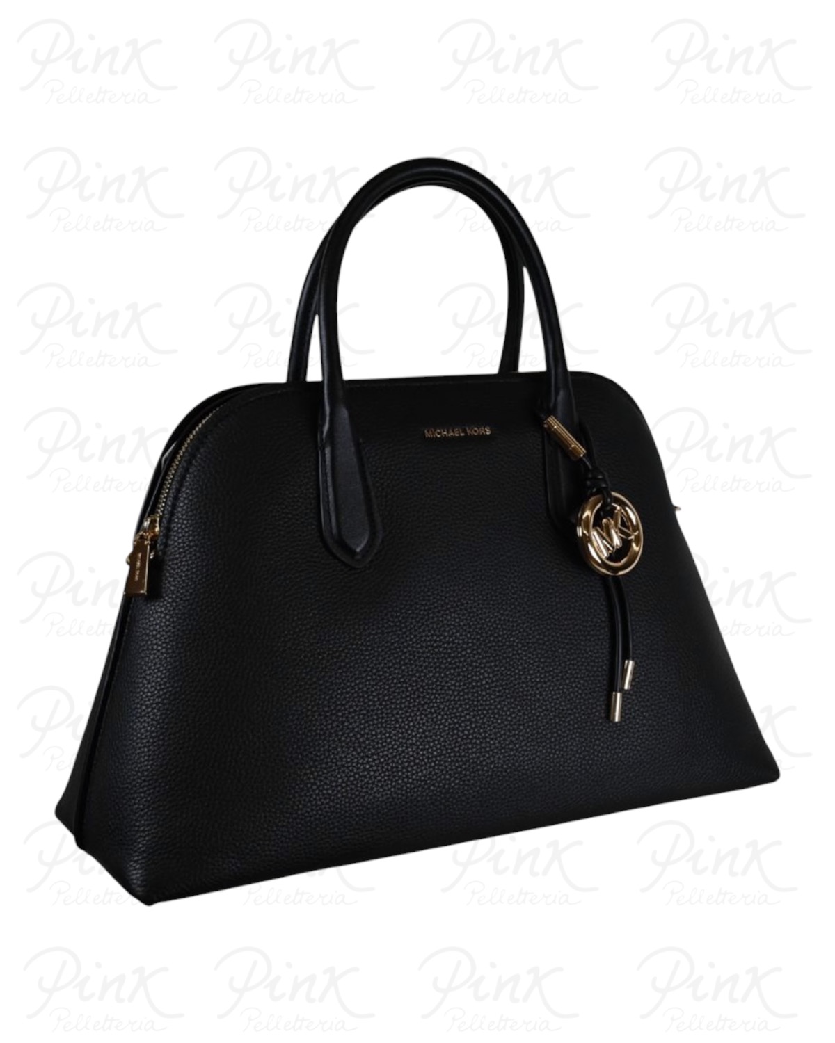 MICHAEL KORS Freddie Lg Dome Chain Satchel 30T6GX4S7L001 Black - immagine 3