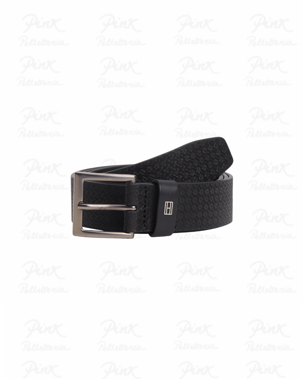 TOMMY HILFIGER Man Soho Flag Belt AM0AM14179-BDS Black
