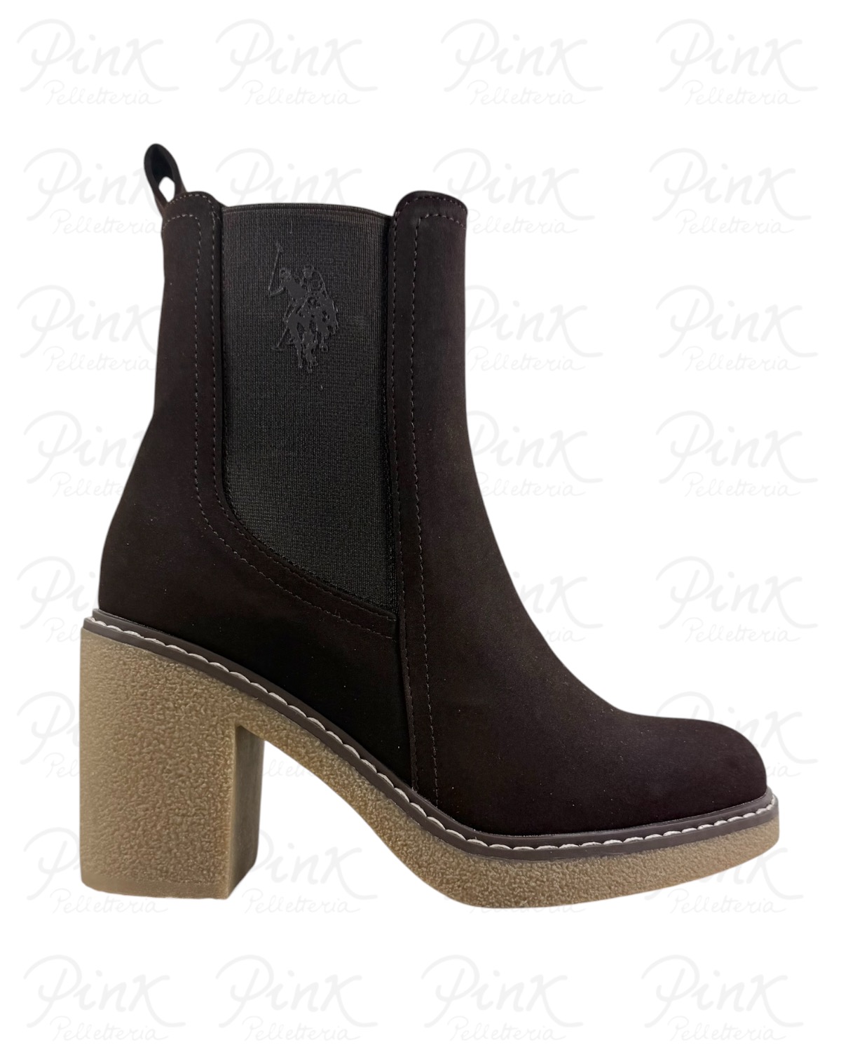 U.S. POLO ASSN. Woman Cemented Boot MABEL003-DBR Dark Brown