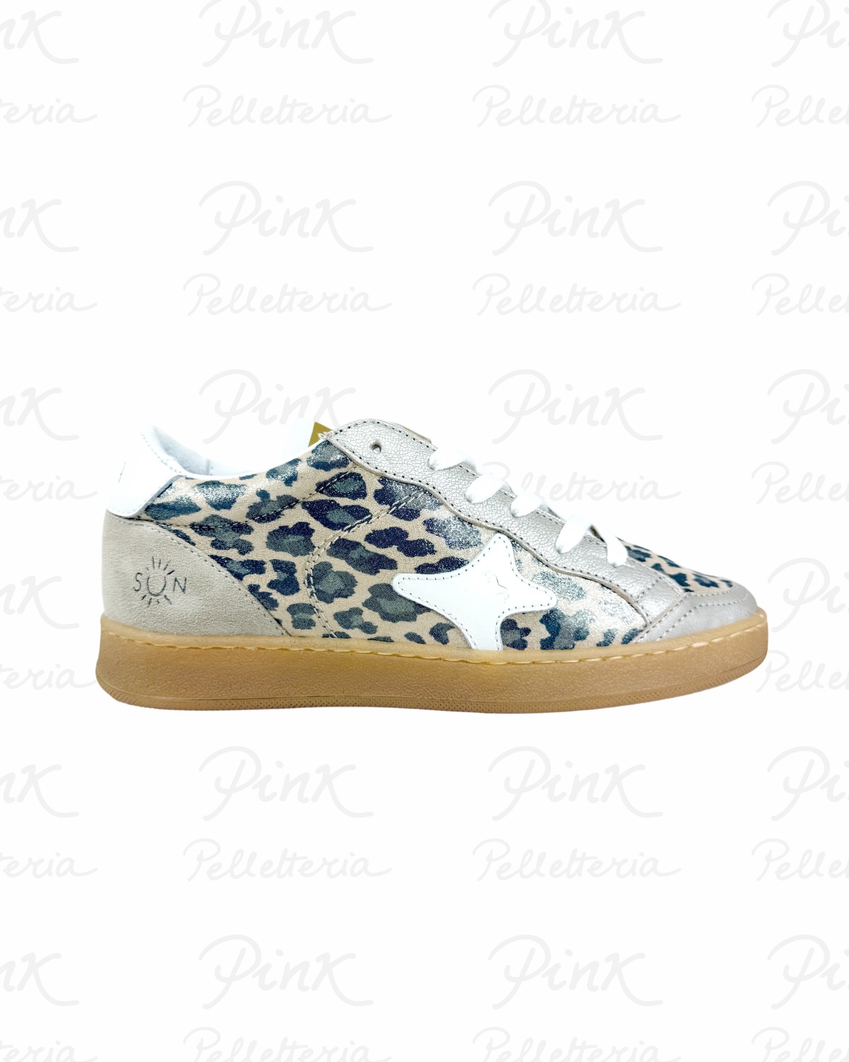 AMA-BRAND Sun Sneaker Low 4565 Leopard Laminato.