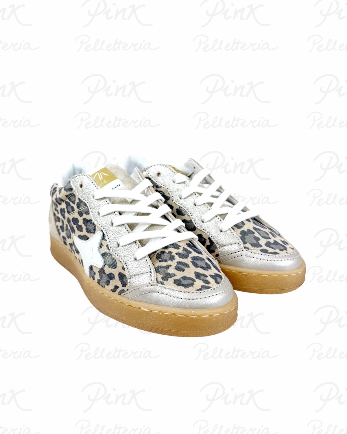 AMA-BRAND Sun Sneaker Low 4565 Leopard Laminato.