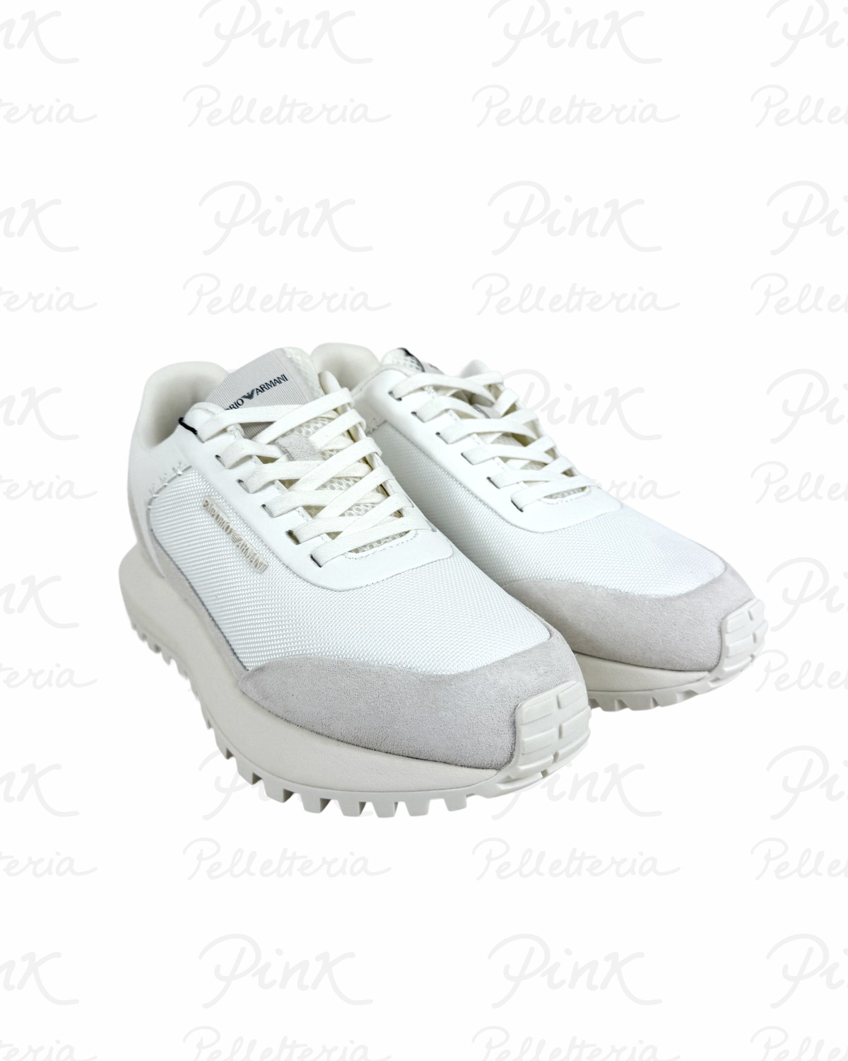 EMPORIO ARMANI .Mex Sneaker Man EM004839 AF24321 M0360 White.