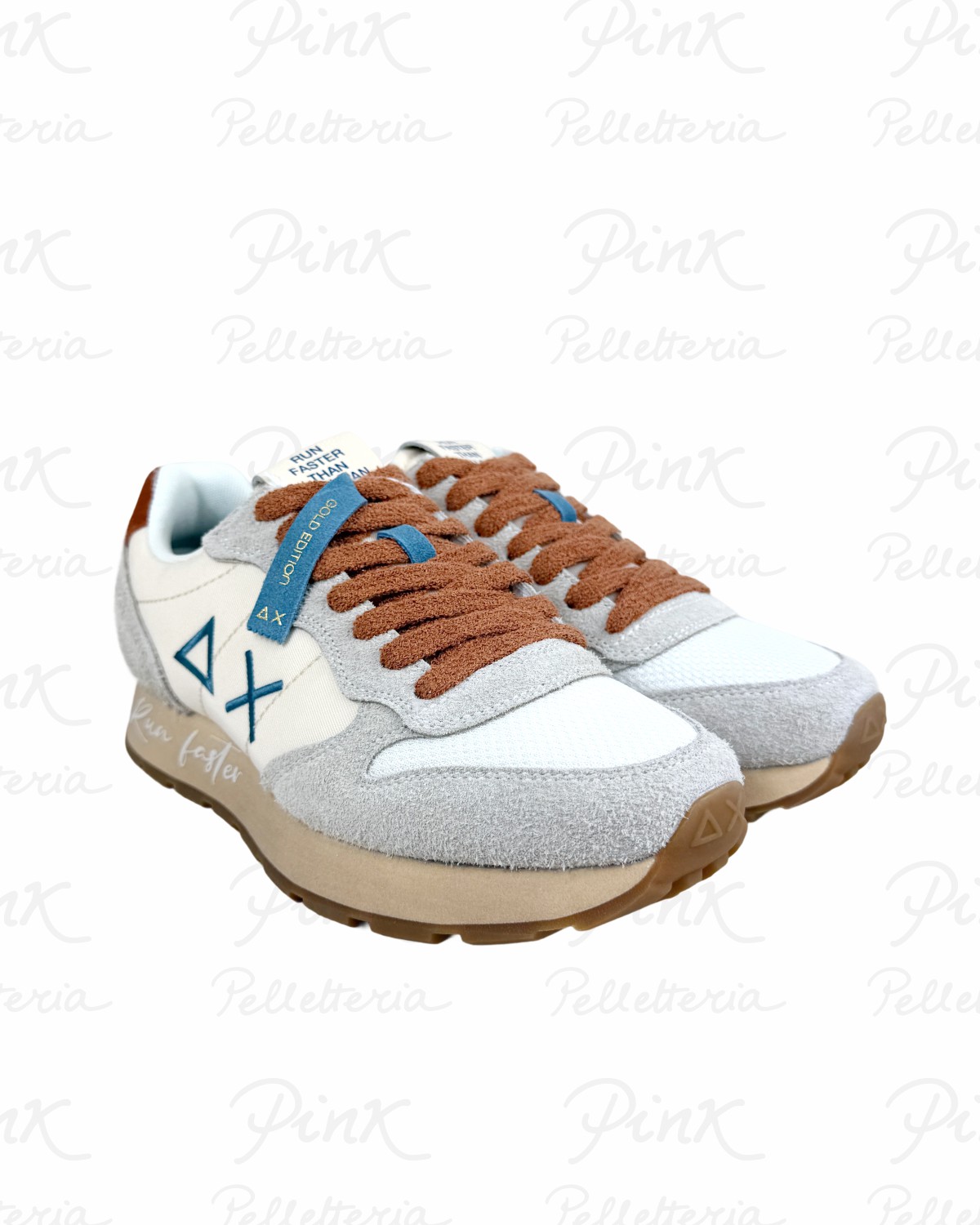 SUN68 Tom Vintage Sneaker Uomo BZ36104 31 Bianco Panna.