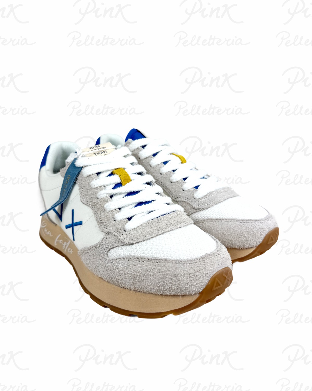 SUN68 Tom Vintage Sneaker Uomo BZ36104 3158 Bianco PannaRoyal.