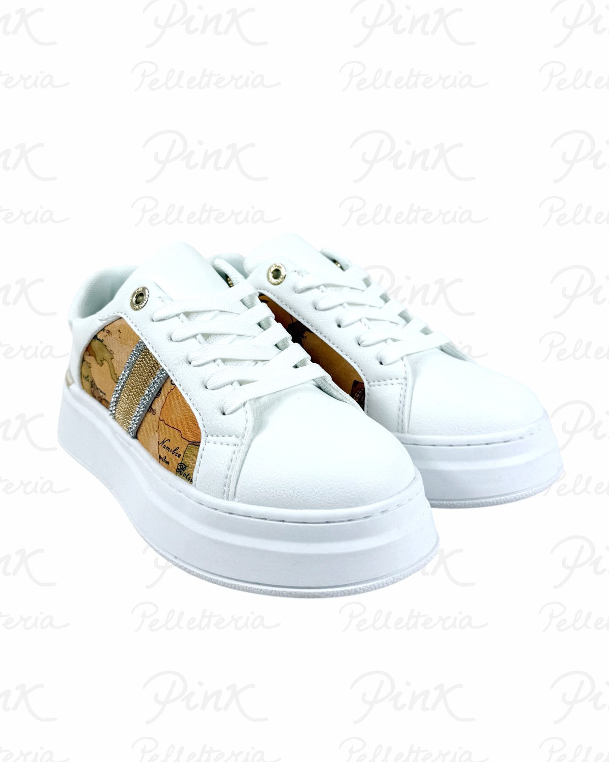 ALVIERO MARTINI PRIMA CLASSE Sneaker 2424-0208-X013 BiancoGeo Beige.