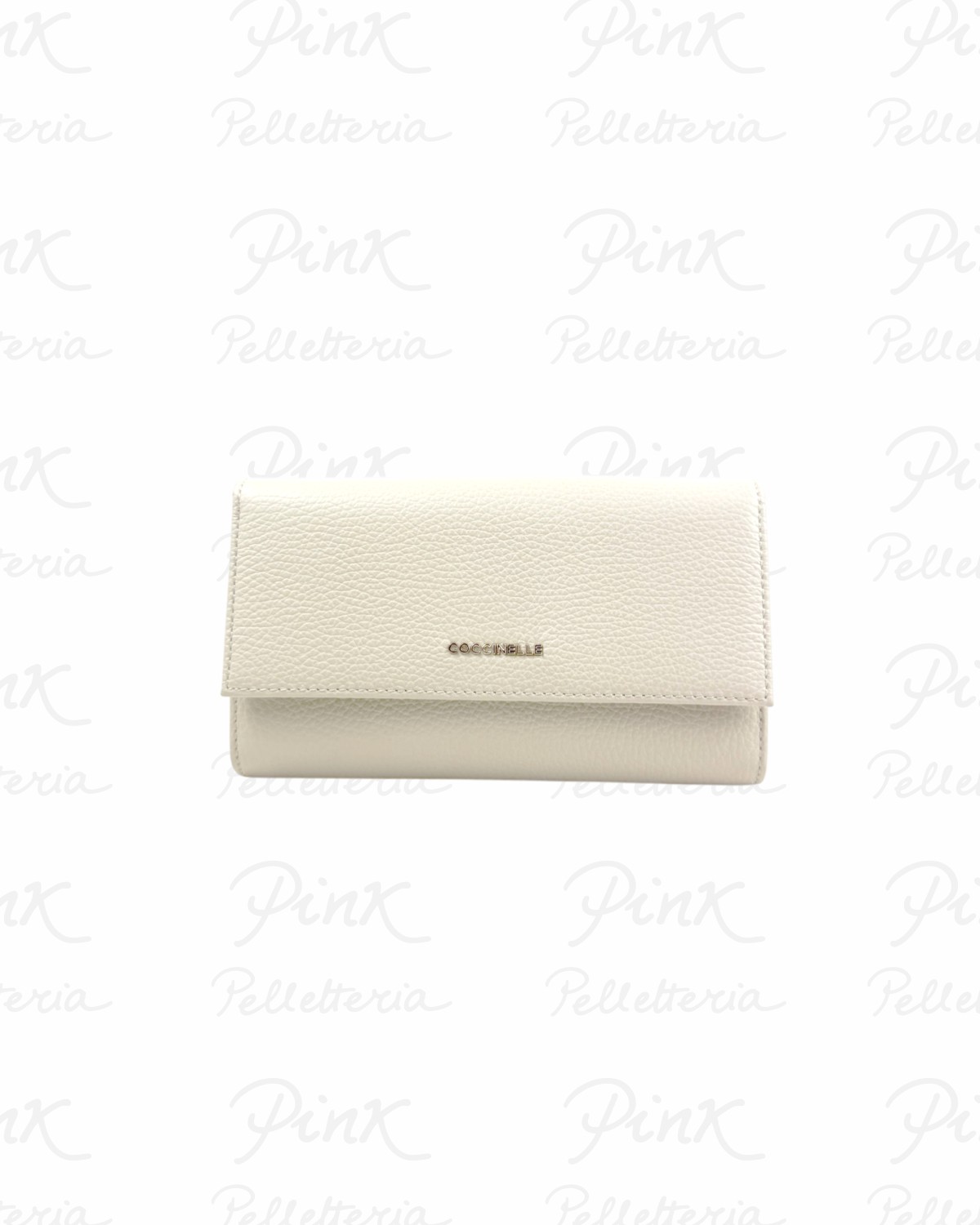 COCCINELLE Metallic Soft Portafoglio Doppio E2MW5118501 N64 Sandshell