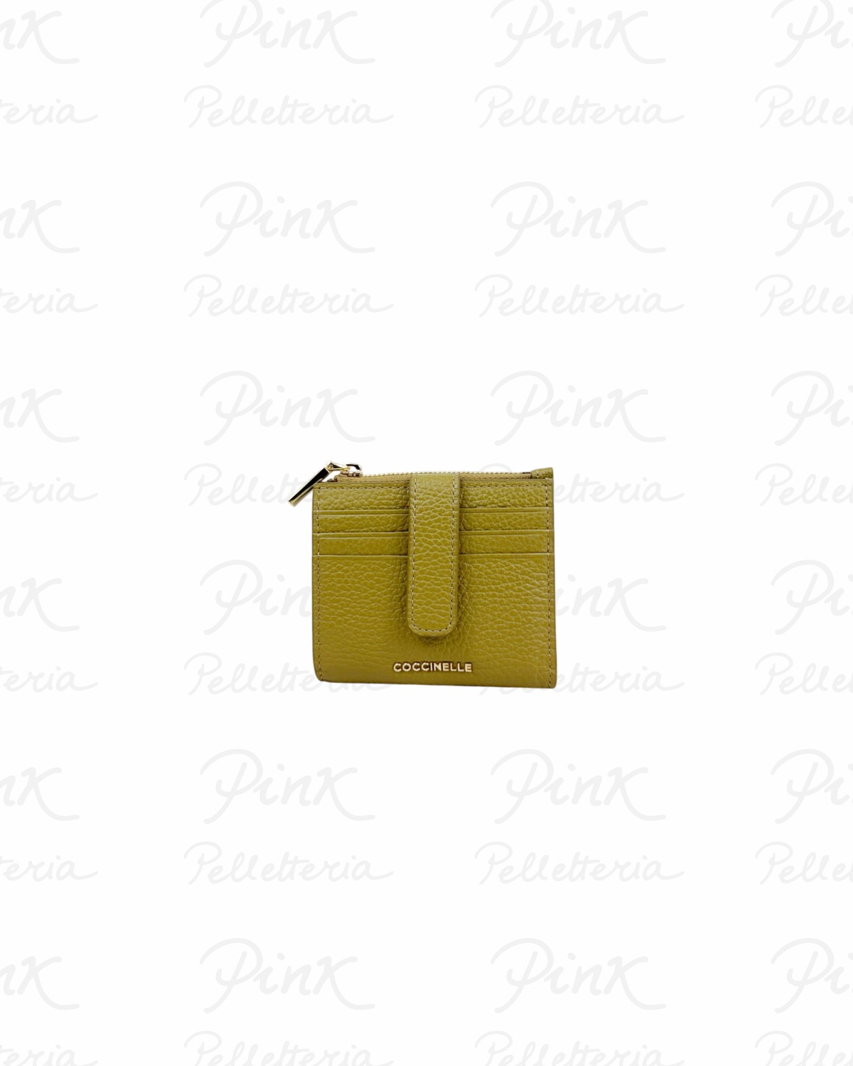 COCCINELLE Metallic Soft Portafoglio Piccolo E2MW511F701 G43 Seagrass