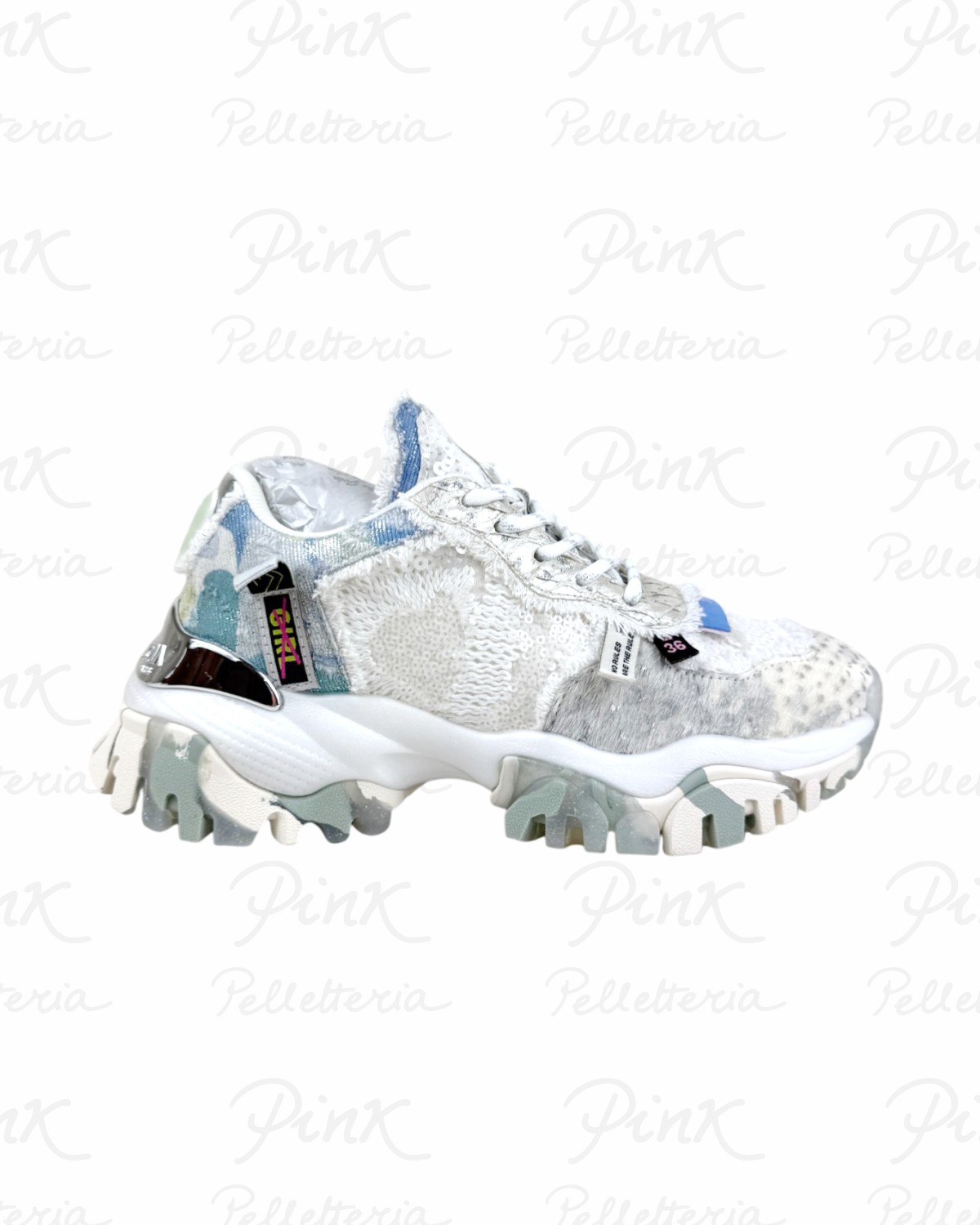JOIA PARIS Cozy Sneaker Woman W2001042 WhiteGrey.