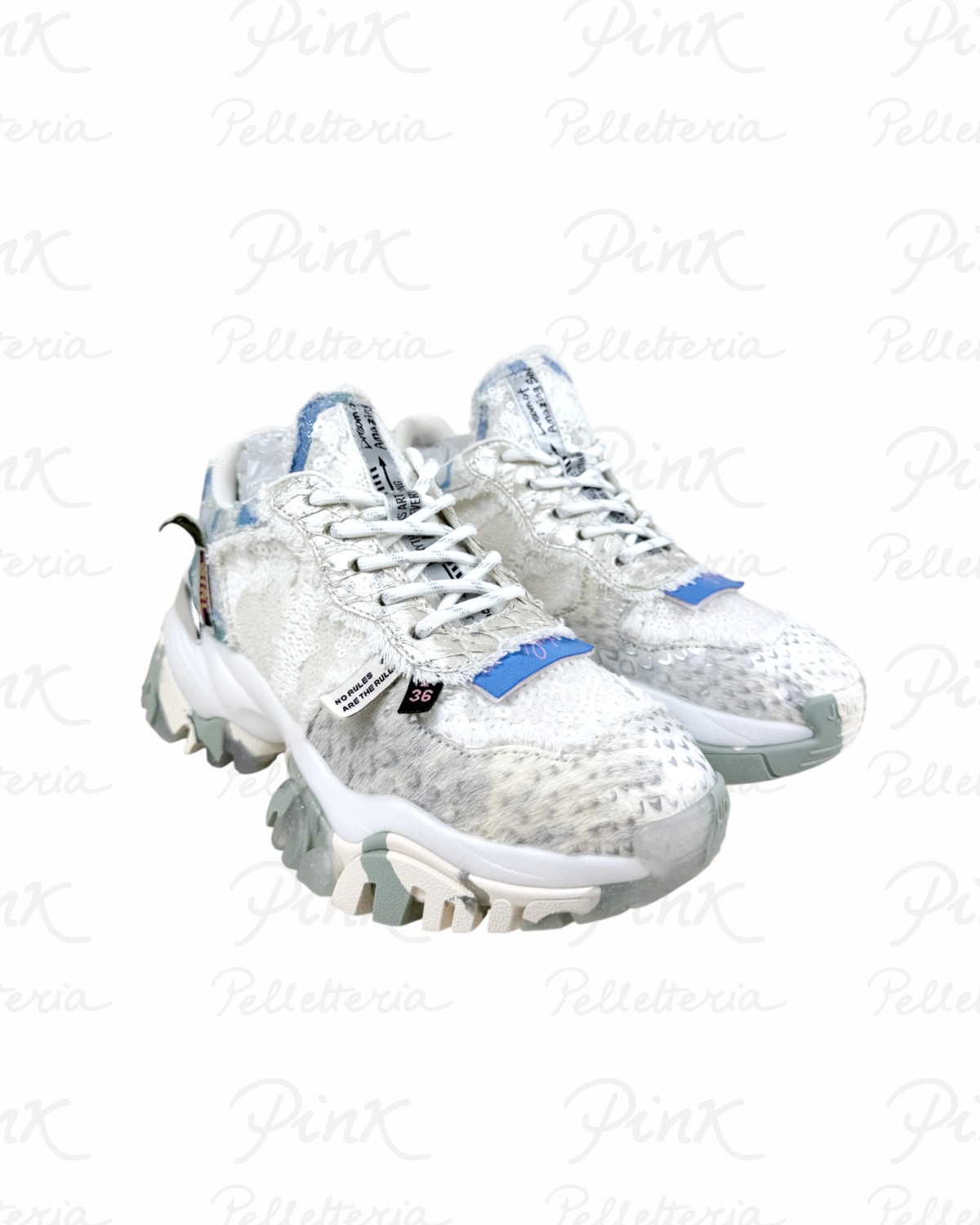 JOIA PARIS Cozy Sneaker Woman W2001042 WhiteGrey.