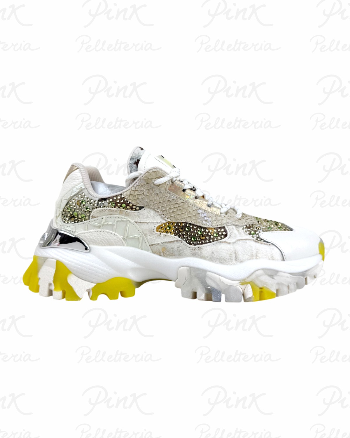 JOIA PARIS Diamond Sneaker Woman W2001023 BeigeYellow