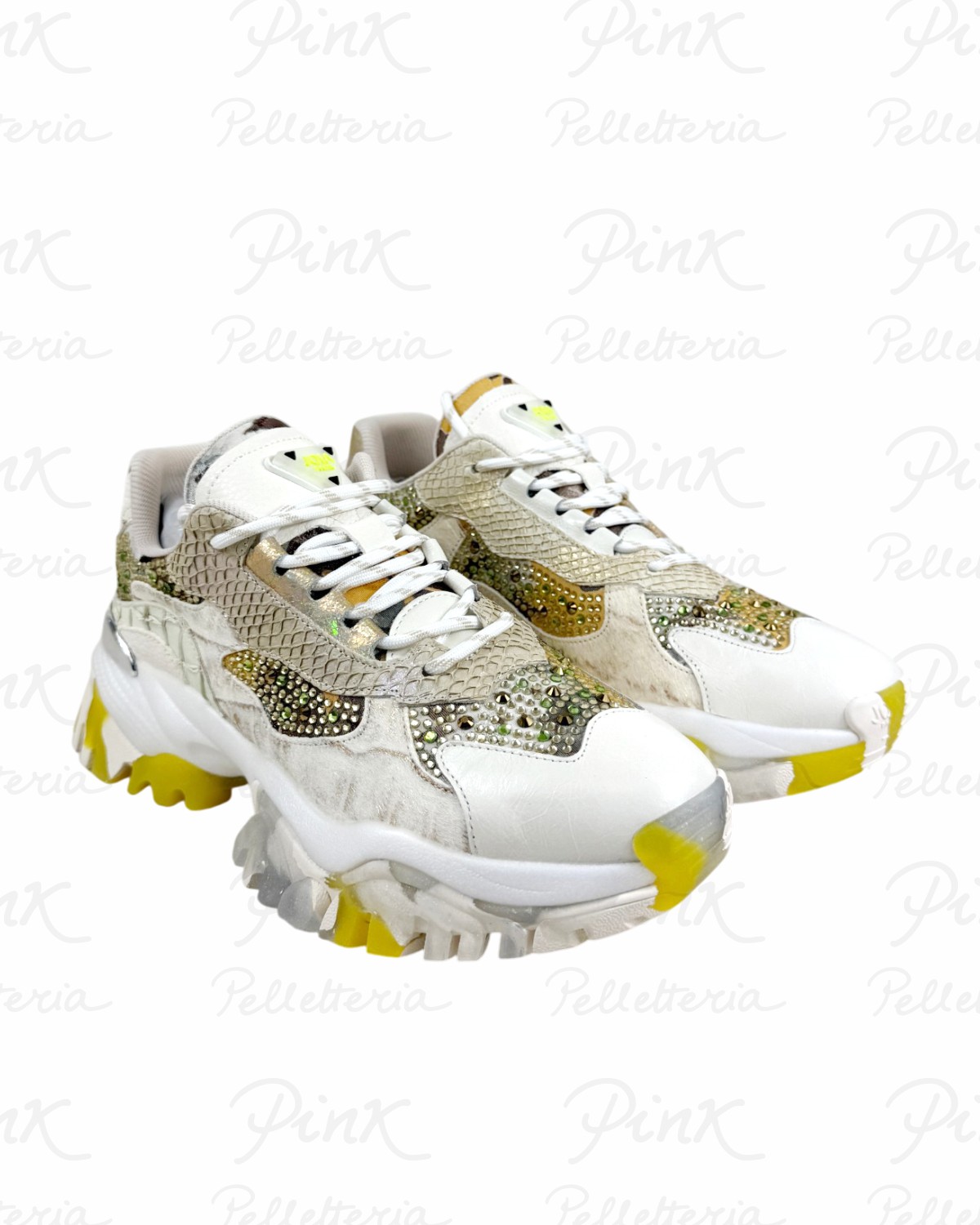 JOIA PARIS Diamond Sneaker Woman W2001023 BeigeYellow