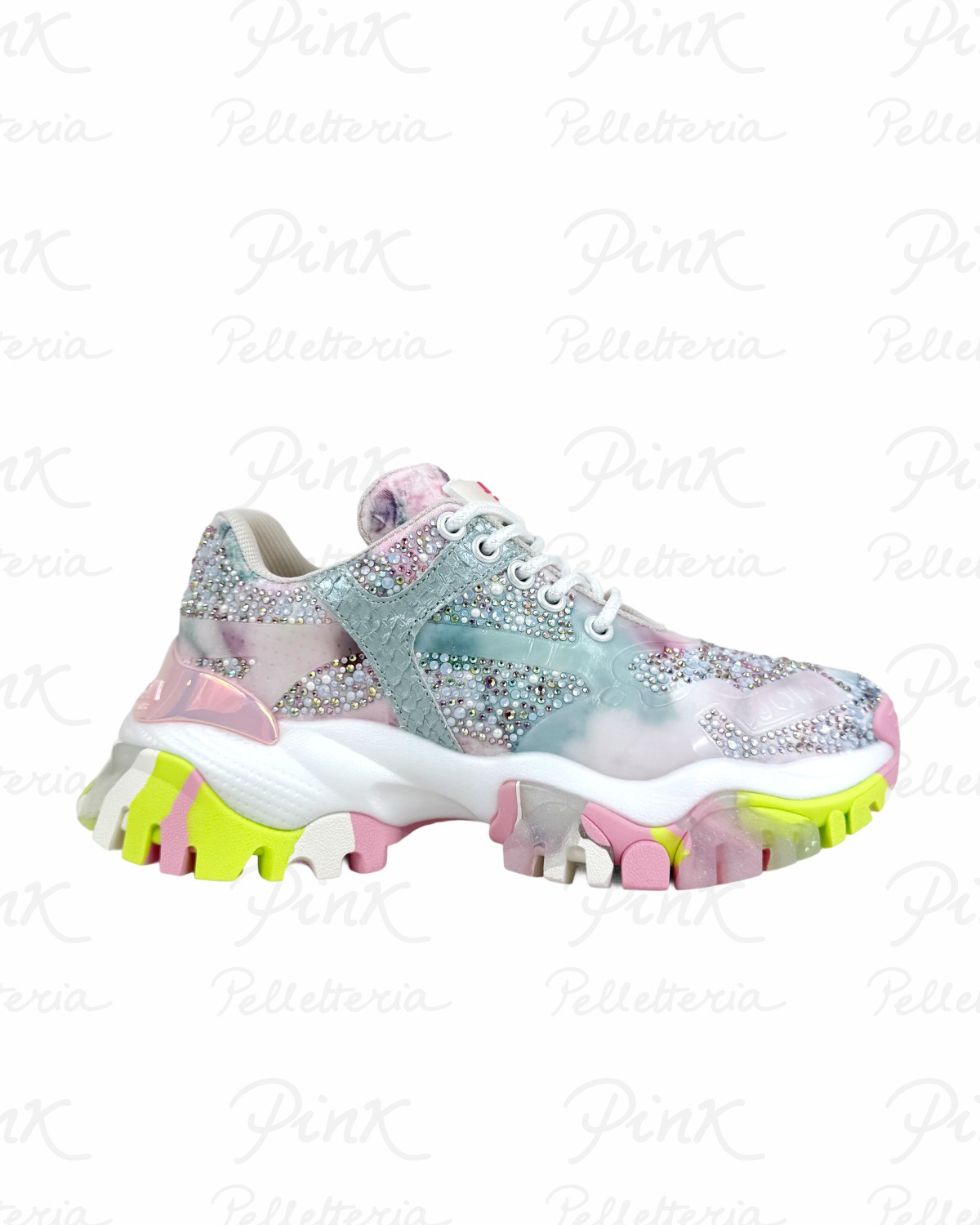 JOIA PARIS Jewel Sneaker Woman W2001004 PinkYellow.