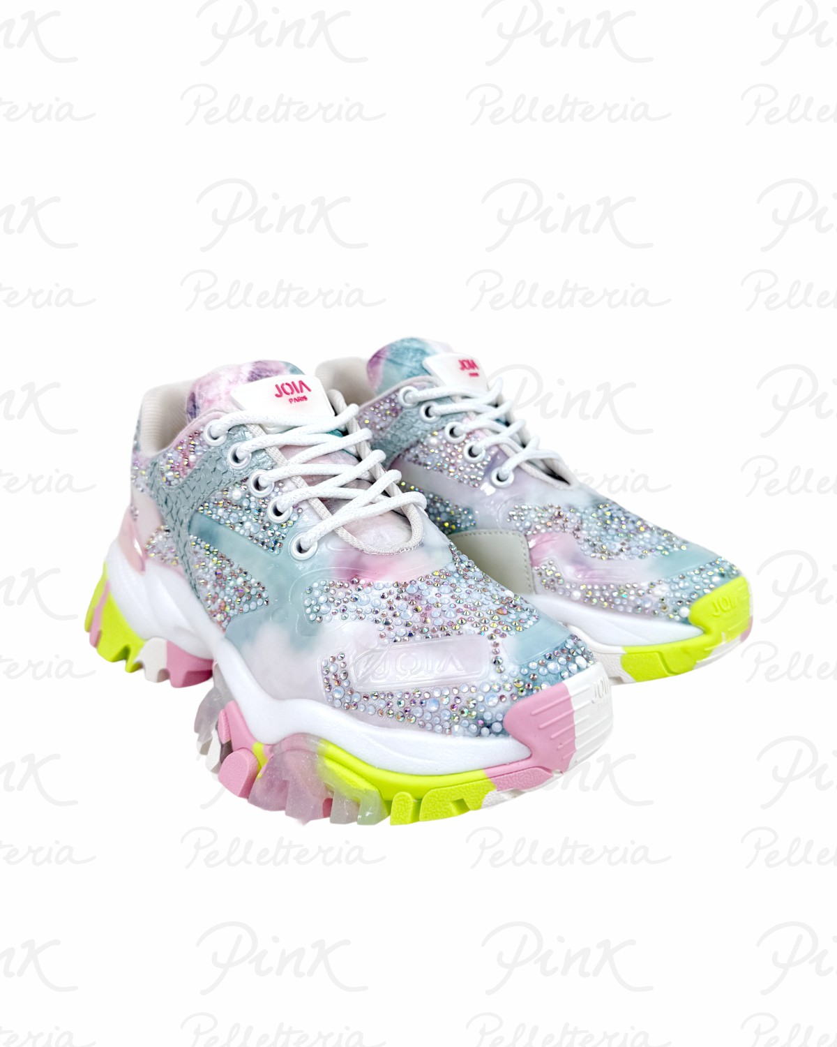 JOIA PARIS Jewel Sneaker Woman W2001004 PinkYellow.