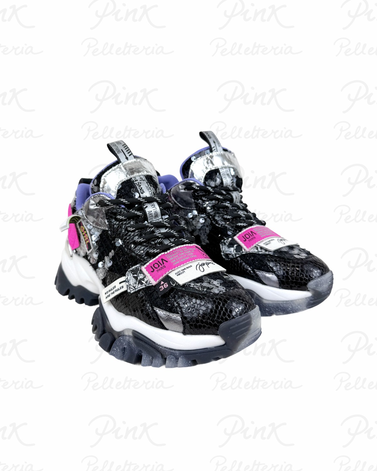 JOIA PARIS Label Sneaker Woman W2001032 Black.