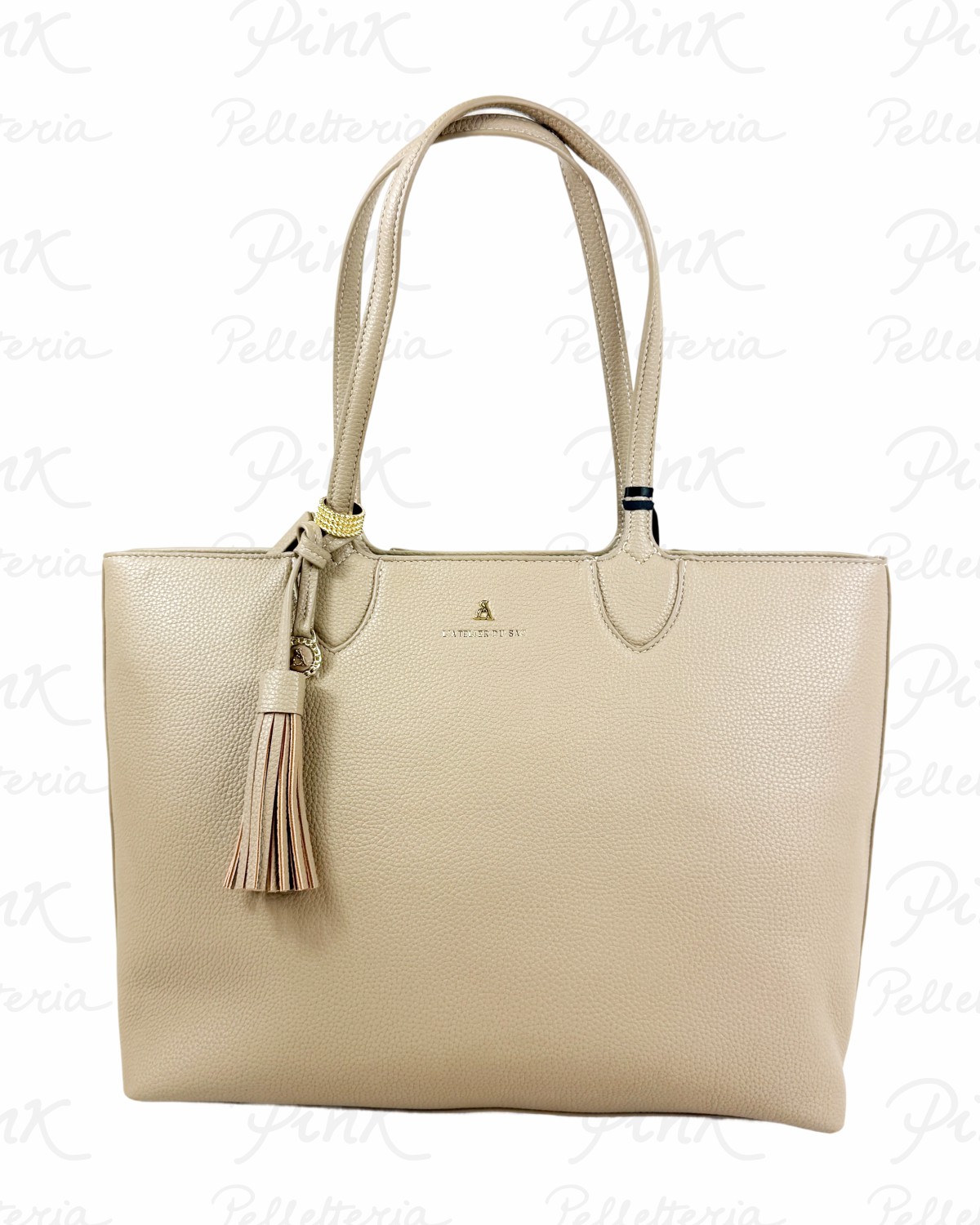 L'ATELIER DU SAC Jeanette Shopping Bag 17868-CHA-W5B Taupe