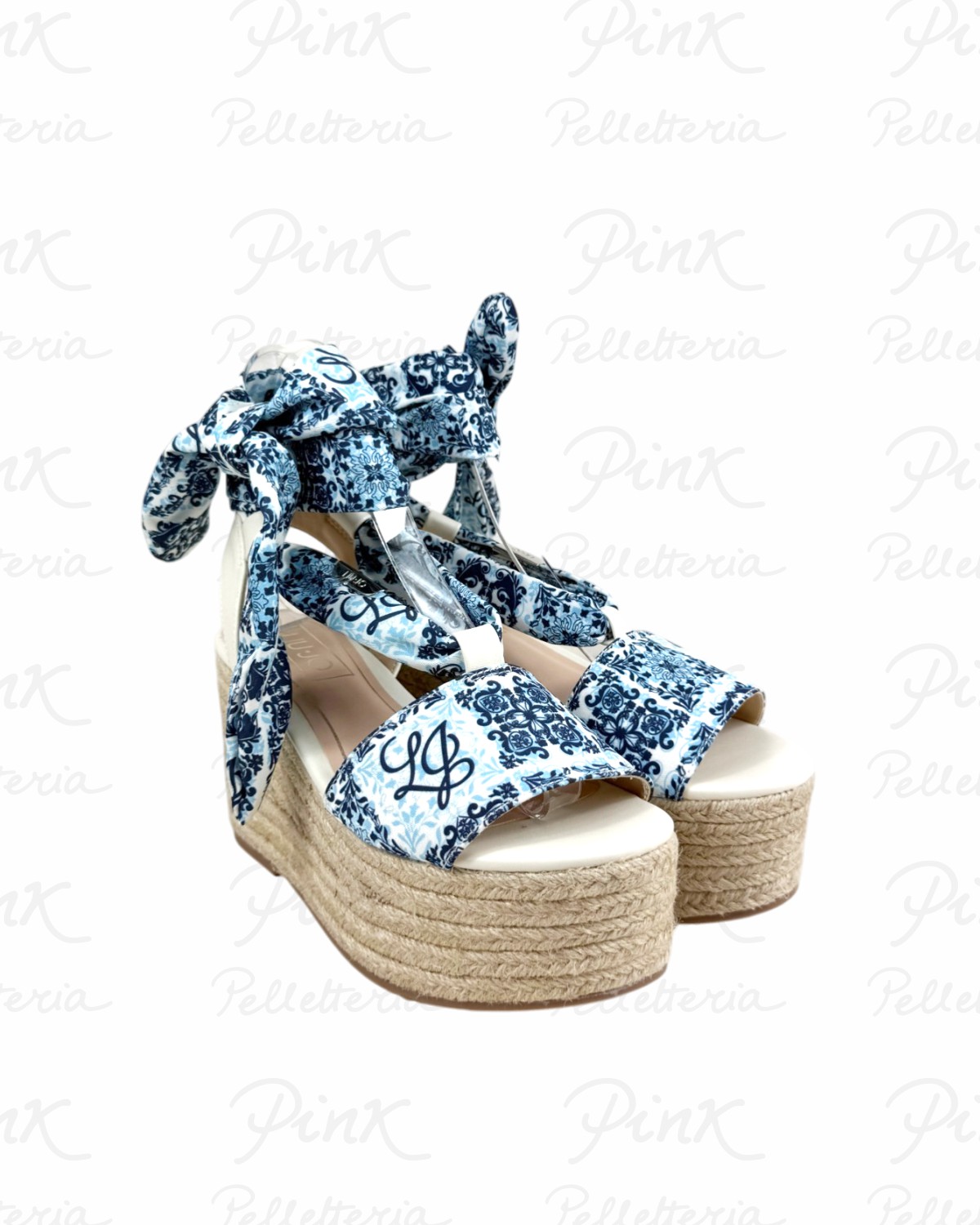 LIU JO Bali 03 Sandal Printed Fabric SA6087TX133S4056 CapriMilk.