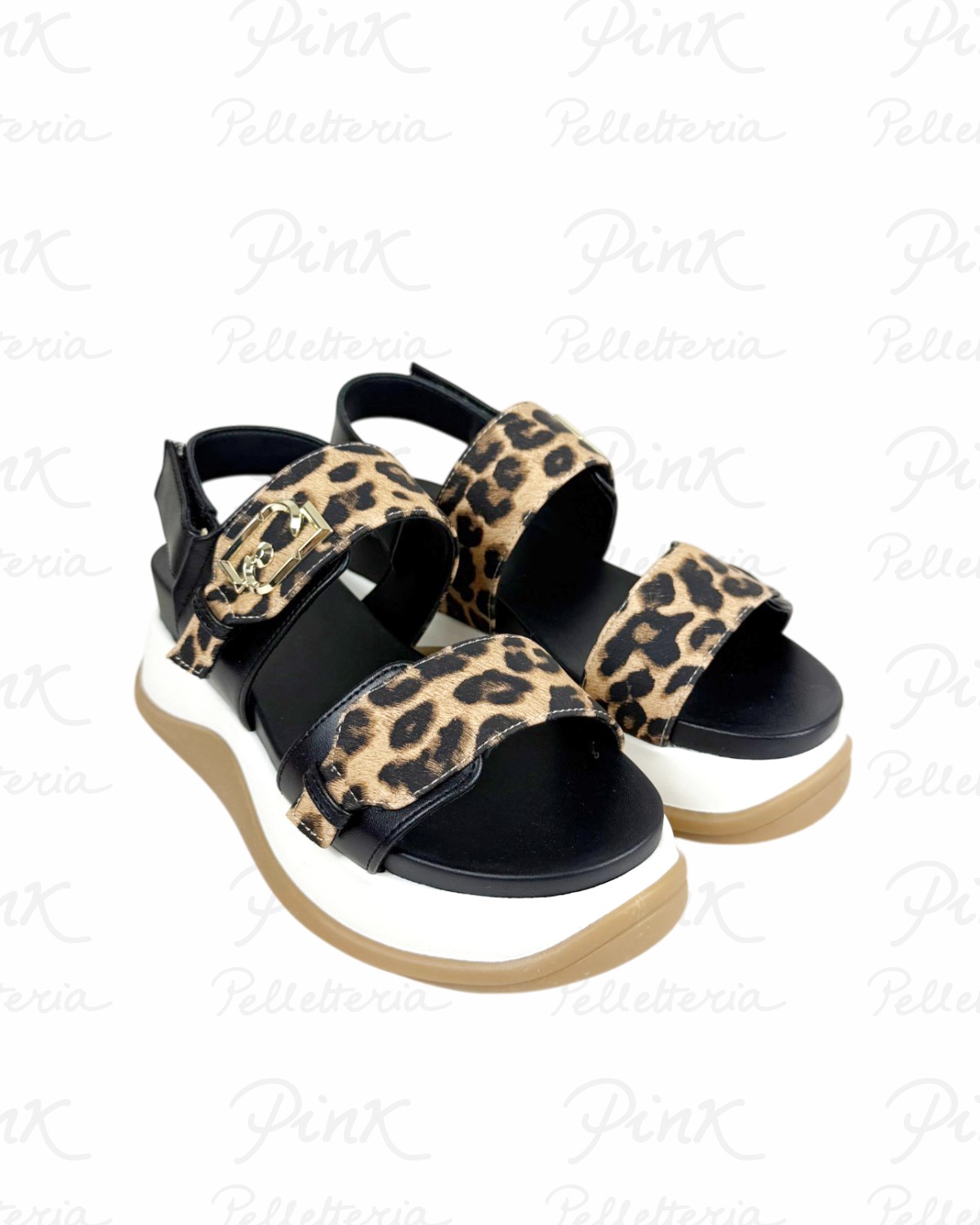 LIU JO Fiona 02 Sandal SpreadingPrinted BA6087EX123S19C1 Leopard.