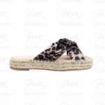 LIU JO Paros 03 Slipper Printed Fabric SA6103TX133S19C1 Leopard.