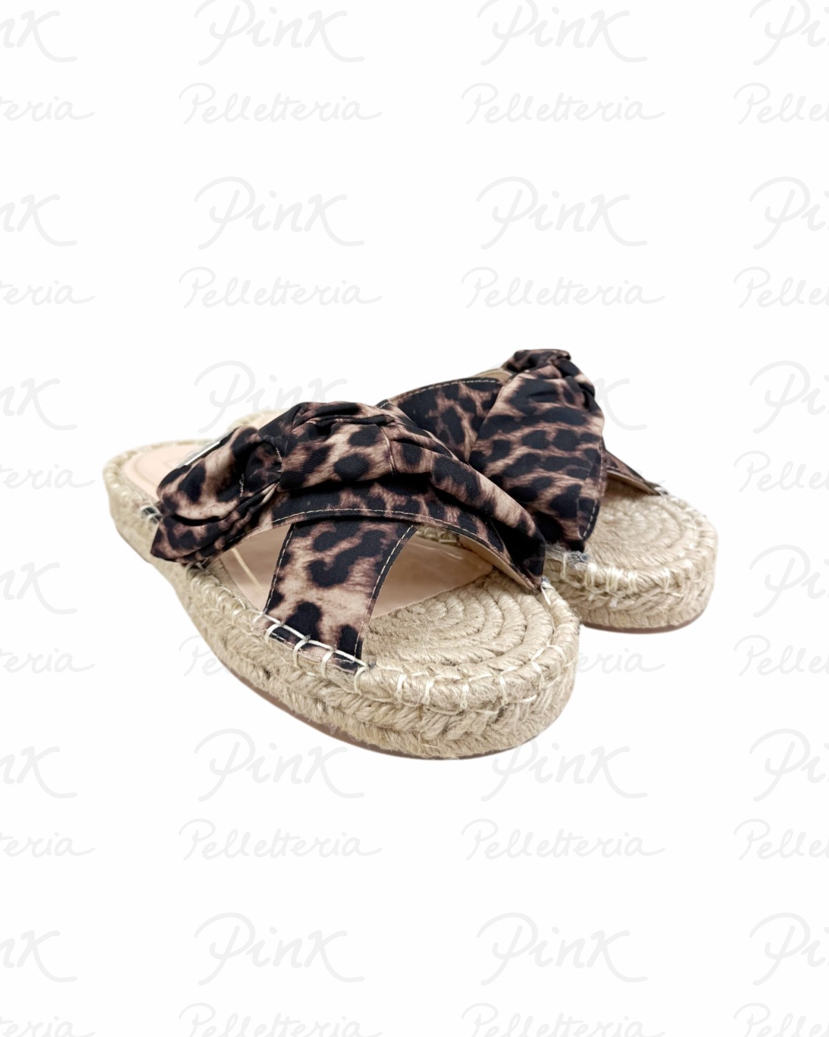 LIU JO Paros 03 Slipper Printed Fabric SA6103TX133S19C1 Leopard.
