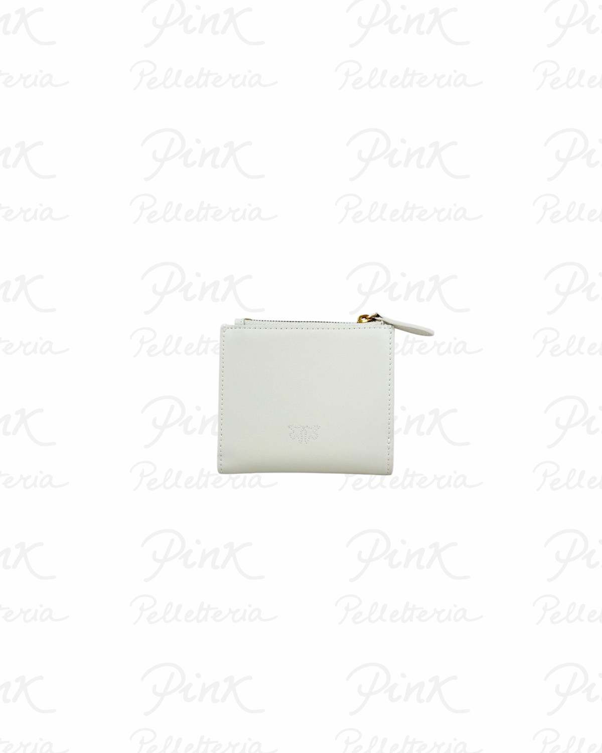 PINKO Multi Purpose Portafoglio Piccolo + Portacarte Vitello Seta 103610-A0F1-C50Q Beige Grigio-Antique Gold