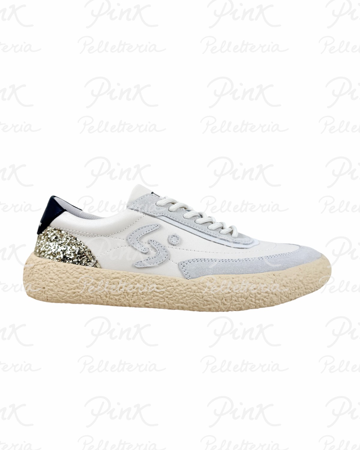 STAR FEET .Sneaker Woman 761S-180-14 Ivory Gold.