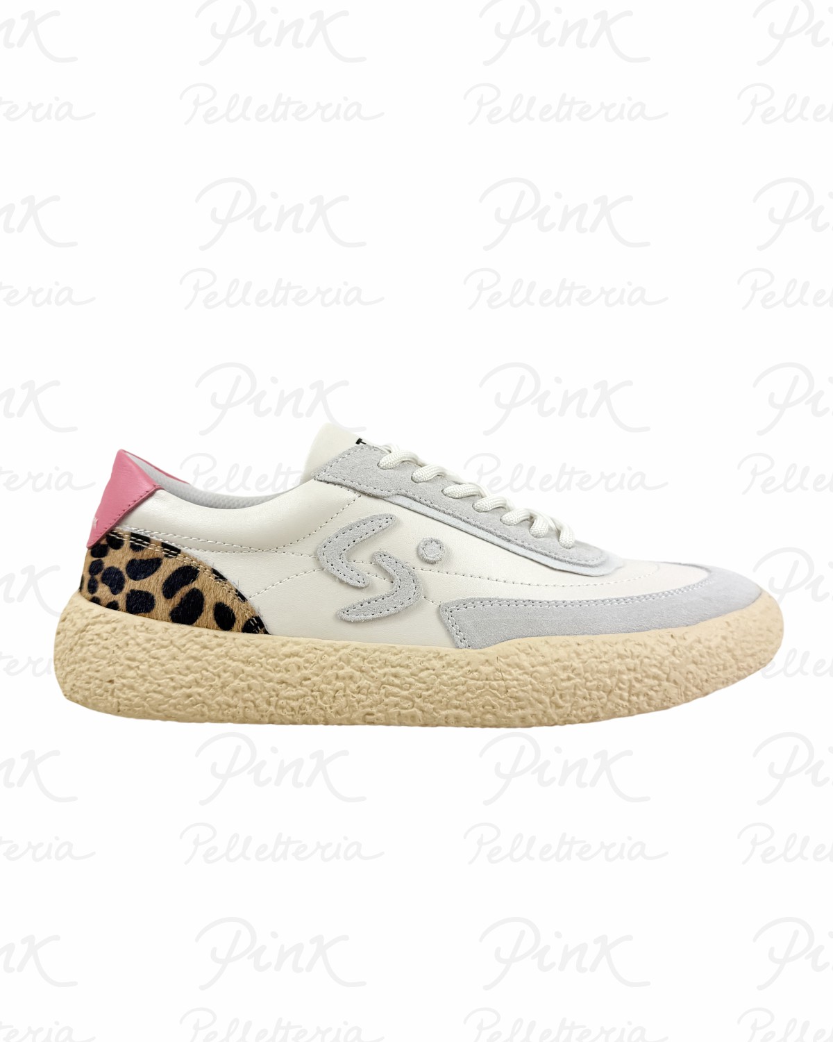 STAR FEET .Sneaker Woman 761S-180-14 Ivory Leo.