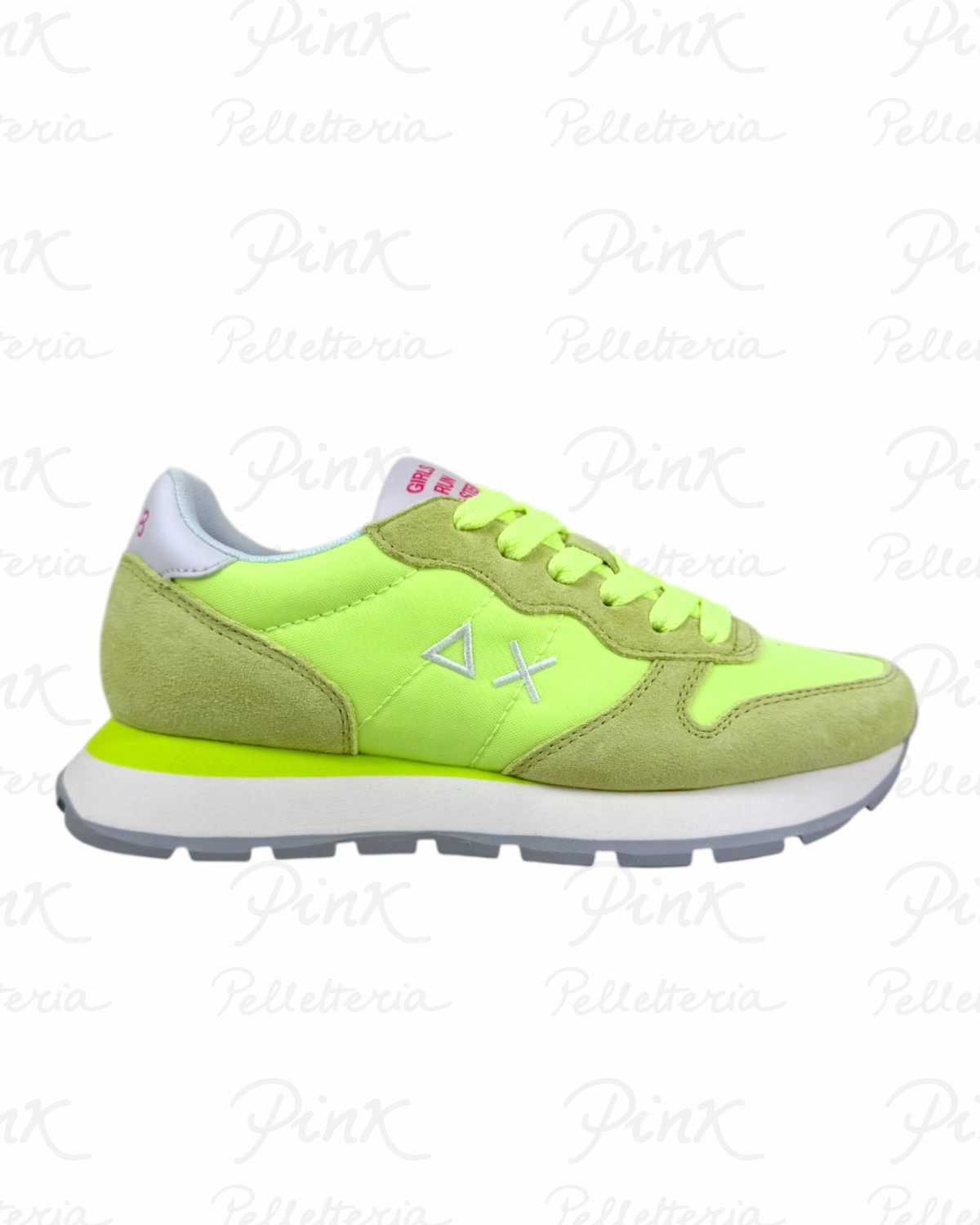 SUN68 Ally Solid Sneaker Donna BZ36201 63 Giallo Fluo.