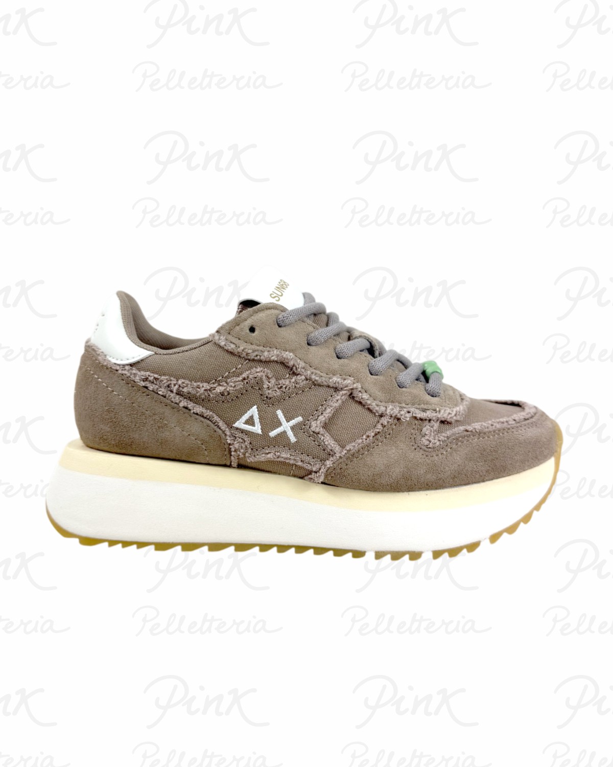 SUN68 Big Stargirl Canvas Sneaker Donna BZ36223 98 Stone.