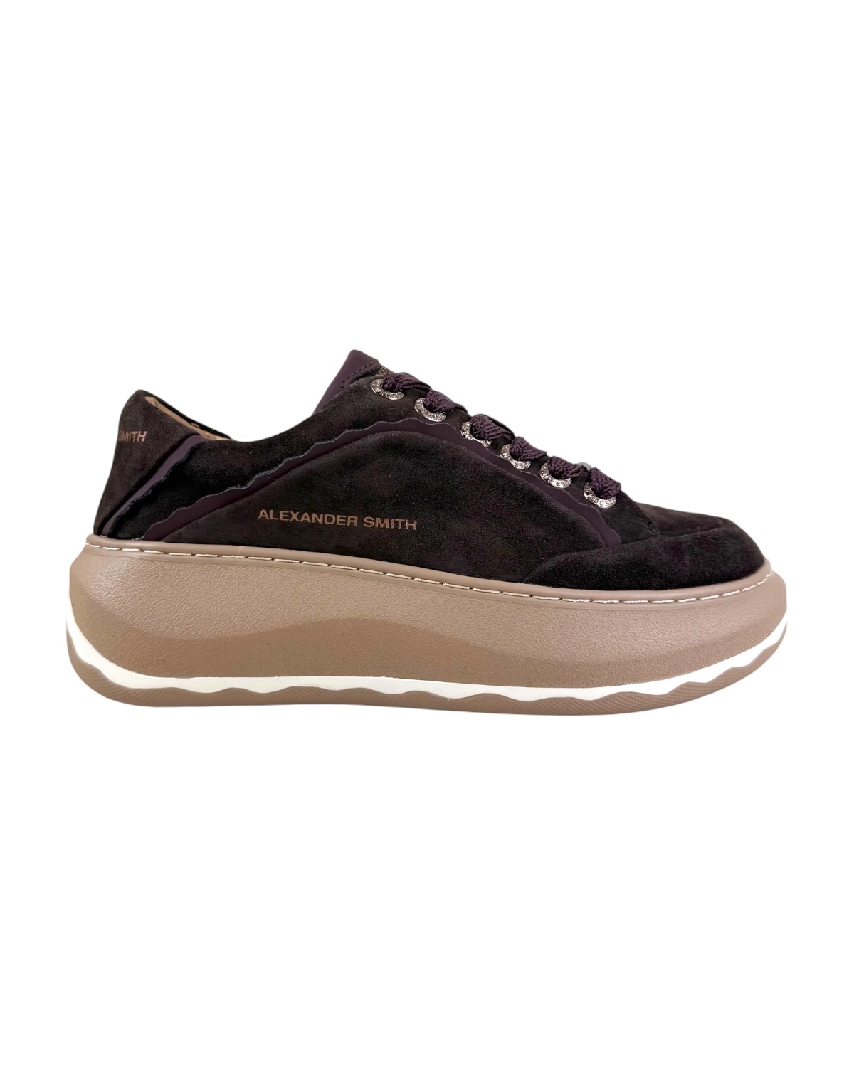 ALEXANDER SMITH Mayfair Woman Sneaker ASBEMFW-9670-DBU Dark Brown/Burgundy