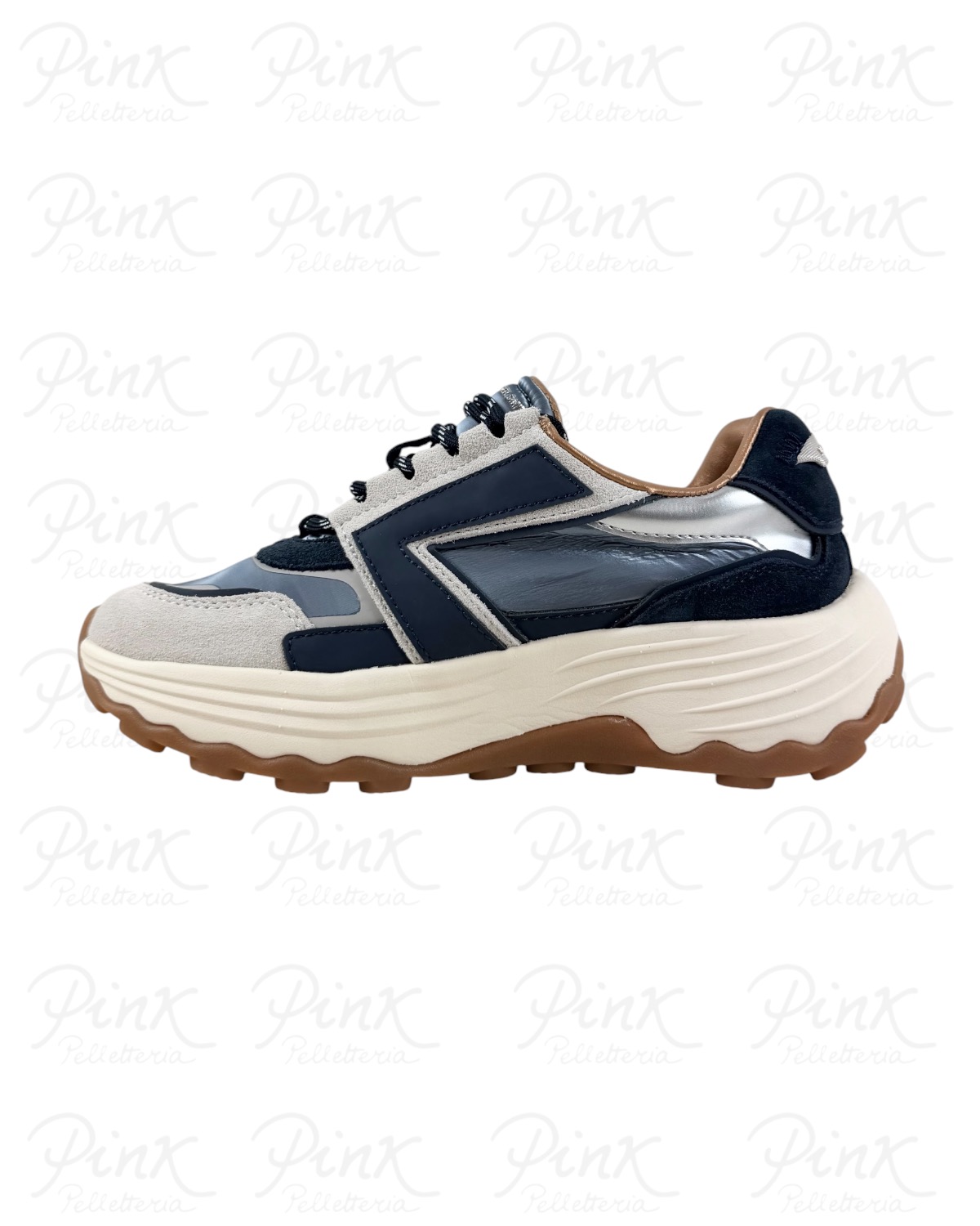 ALEXANDER SMITH Windsor Woman Sneaker ASBEWSW-2195-FDA Off White/Dark Avio - immagine 6