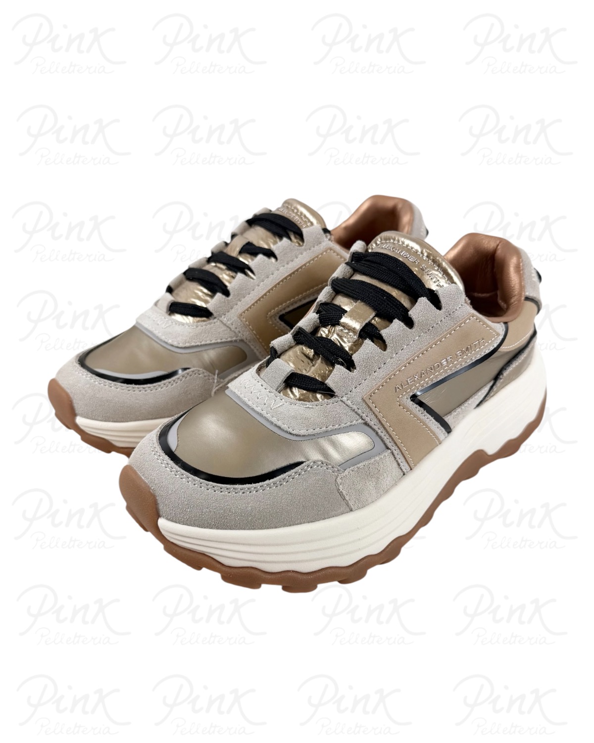 ALEXANDER SMITH Windsor Woman Sneaker ASBEWSW-2197-CMG Camel Gold - immagine 3