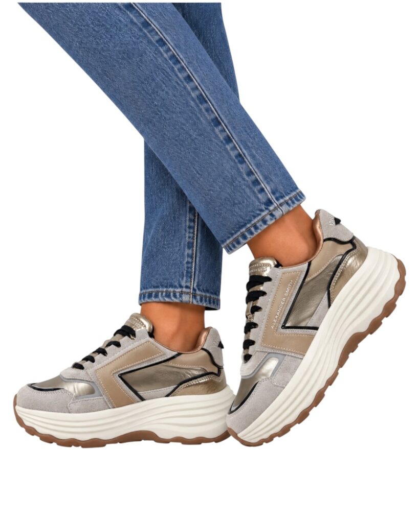 ALEXANDER SMITH Windsor Woman Sneaker ASBEWSW-2197-CMG Camel Gold