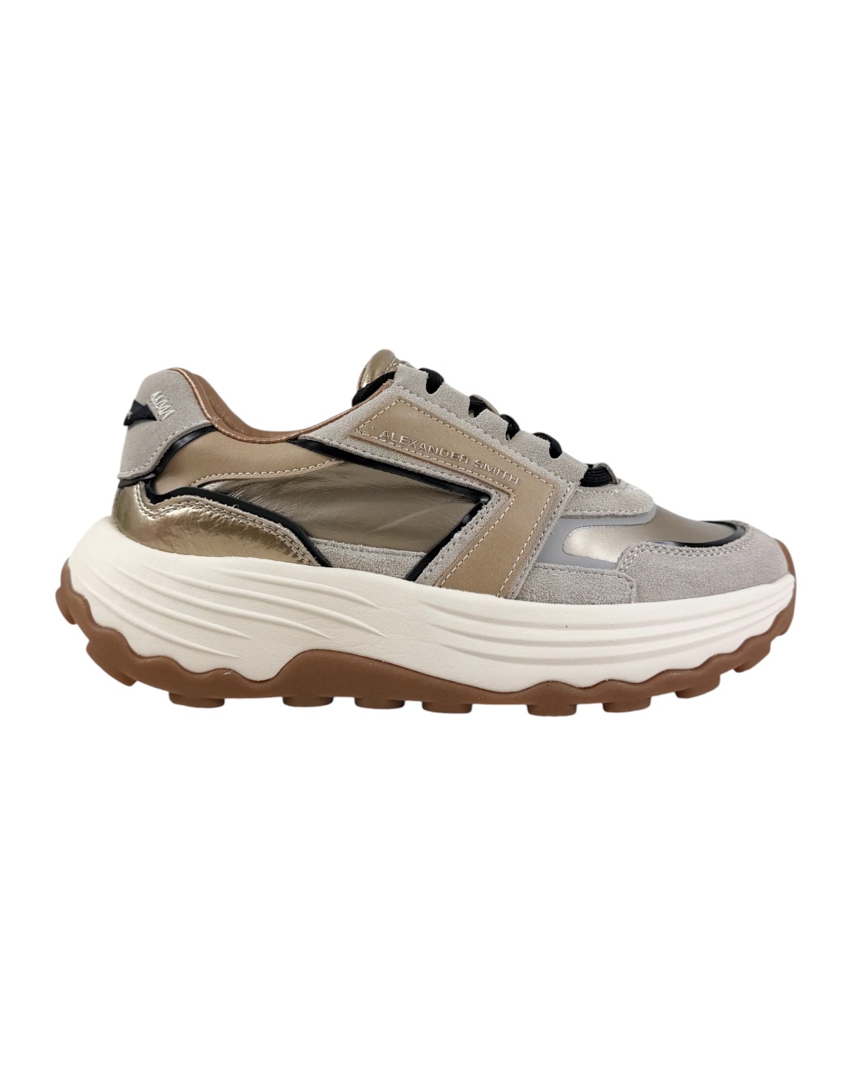 ALEXANDER SMITH Windsor Woman Sneaker ASBEWSW-2197-CMG Camel Gold