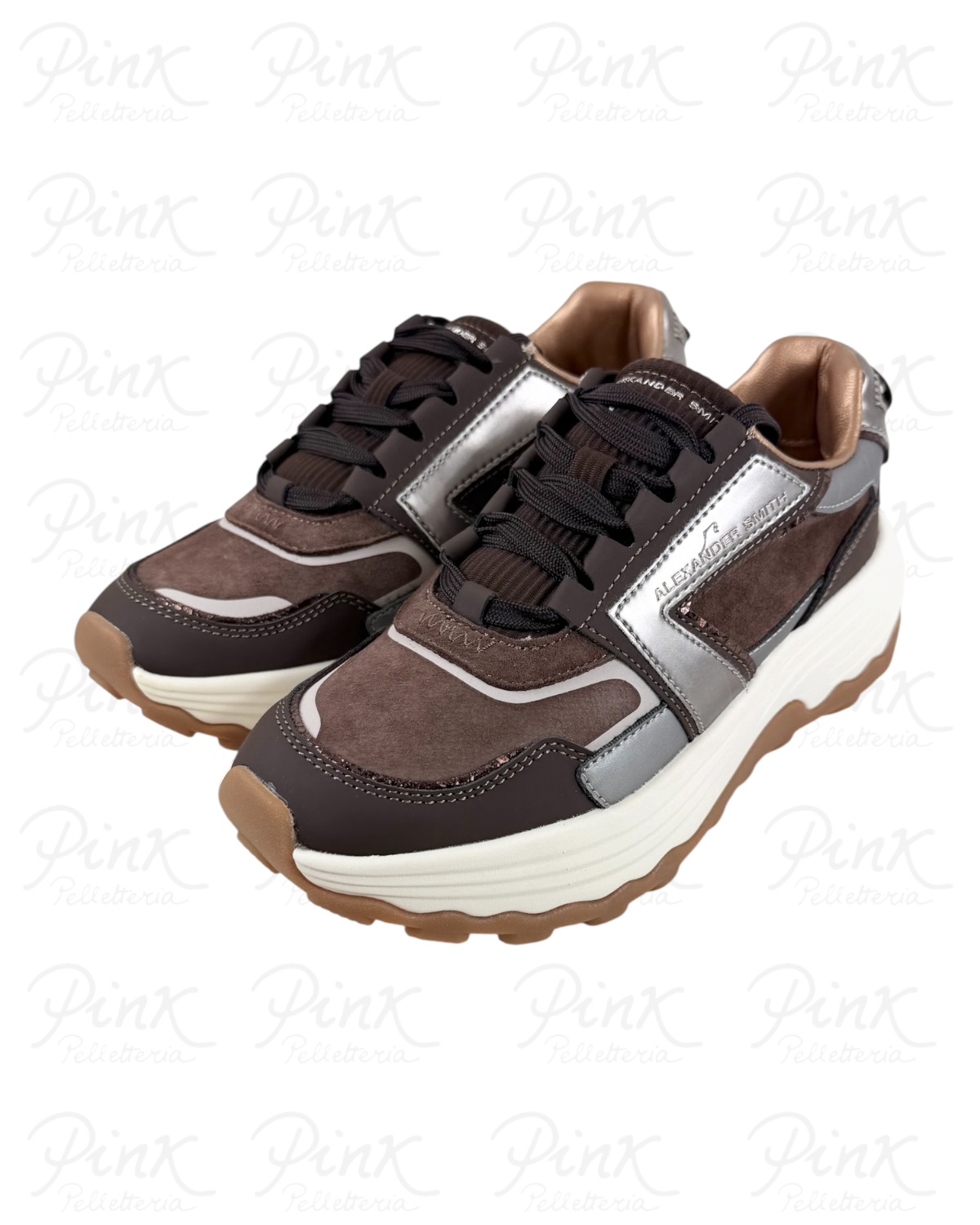 ALEXANDER SMITH Windsor Woman Sneaker ASBEWSW-2199-DOB Dark Brown/Bordeaux - immagine 3