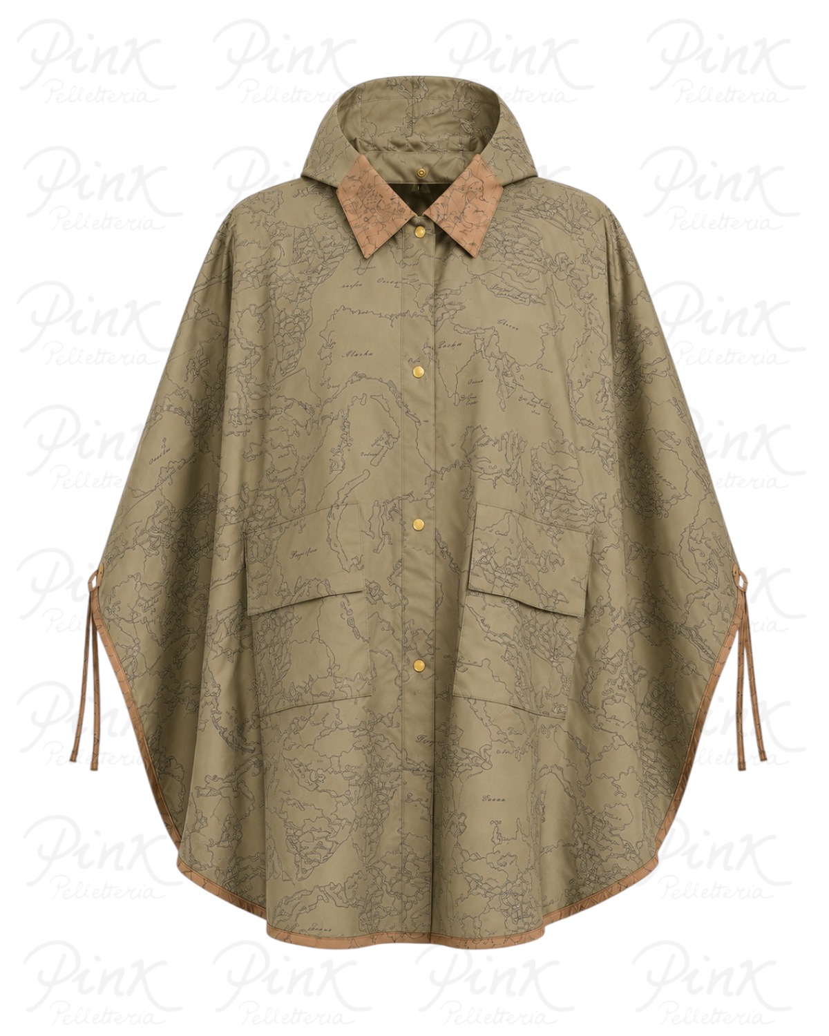 ALVIERO MARTINI PRIMA CLASSE Mantella Poncho Impermeabile 930-D Beige - immagine 2