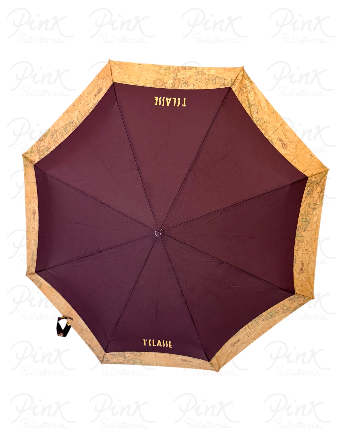 ALVIERO MARTINI PRIMA CLASSE Ombrello Mini Auto Openclose 1013-X Burgundy - immagine 2