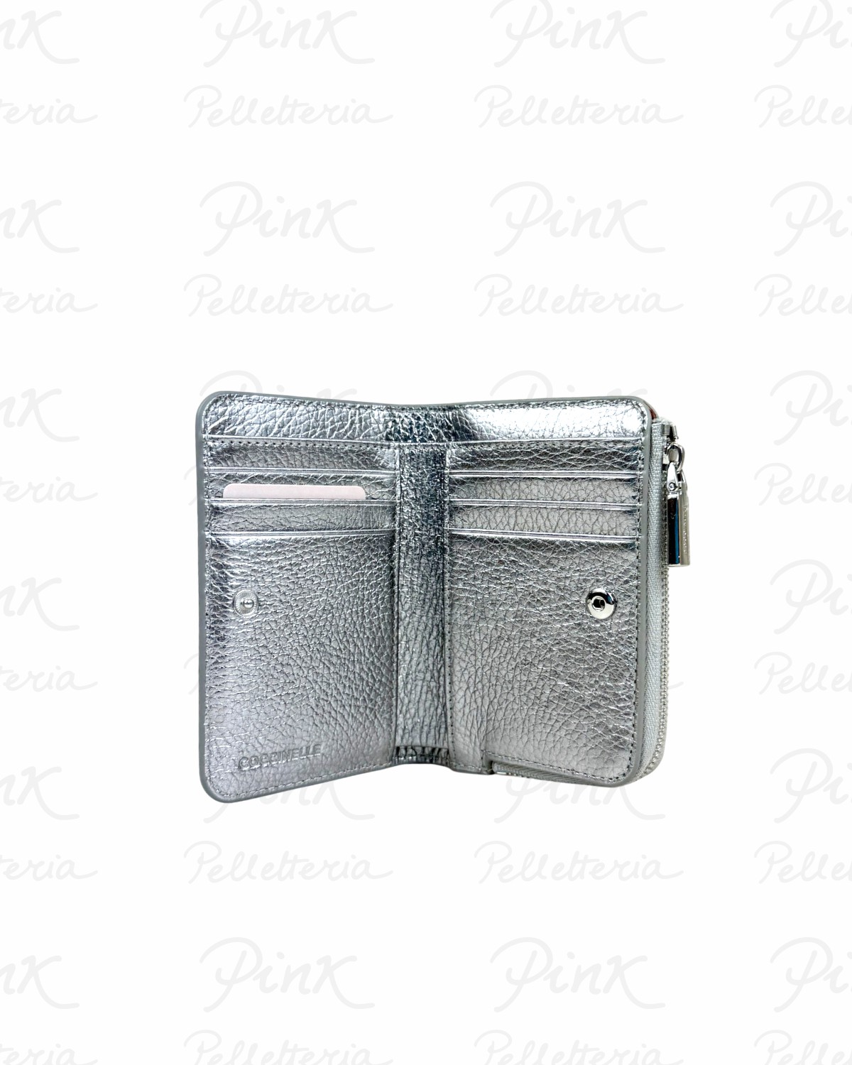 COCCINELLE Metallic Soft Portafoglio Piccolo E2MW511D101-Y43 Steel