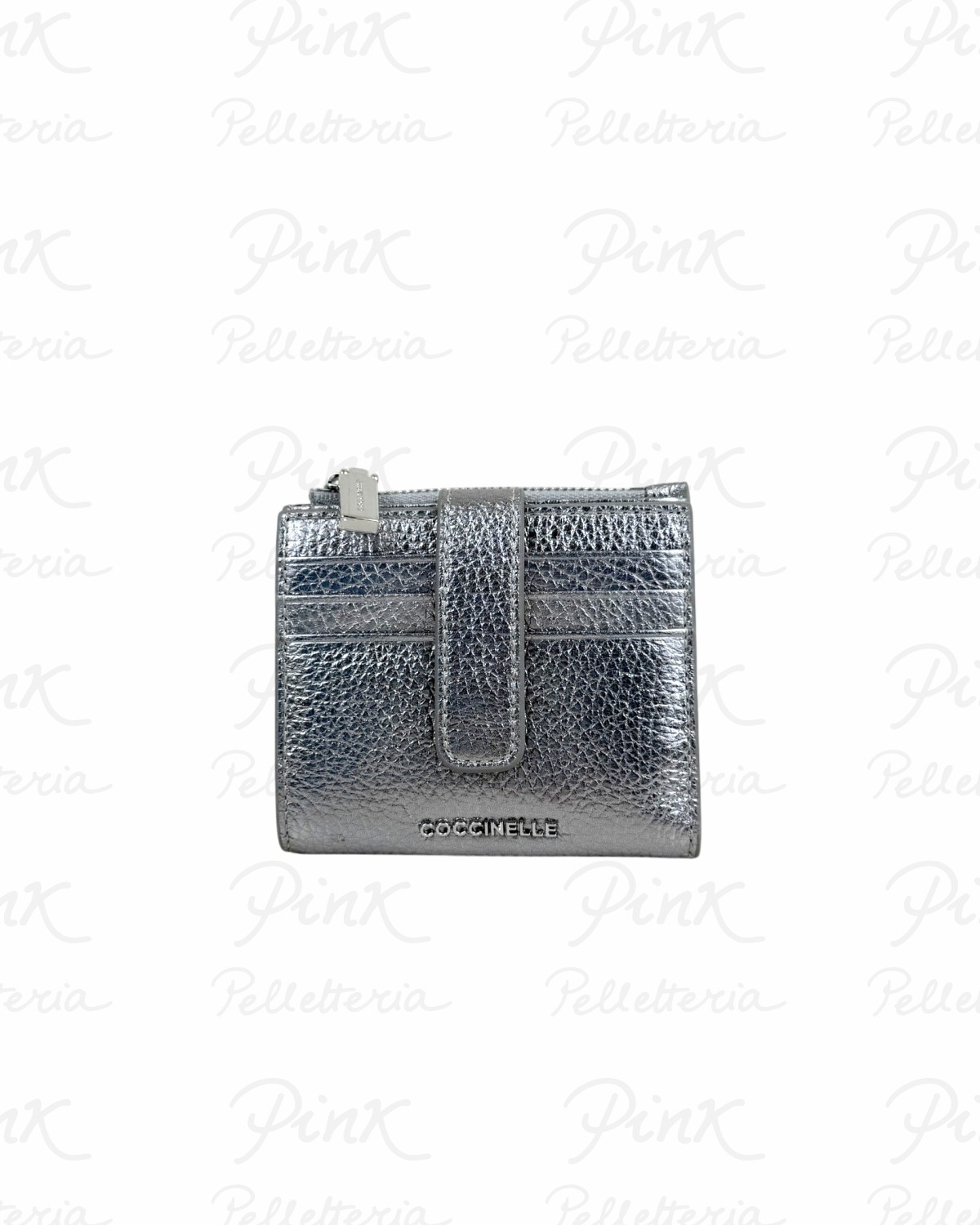 COCCINELLE Metallic Soft Portafoglio Piccolo E2MW511F701-Y43 Steel