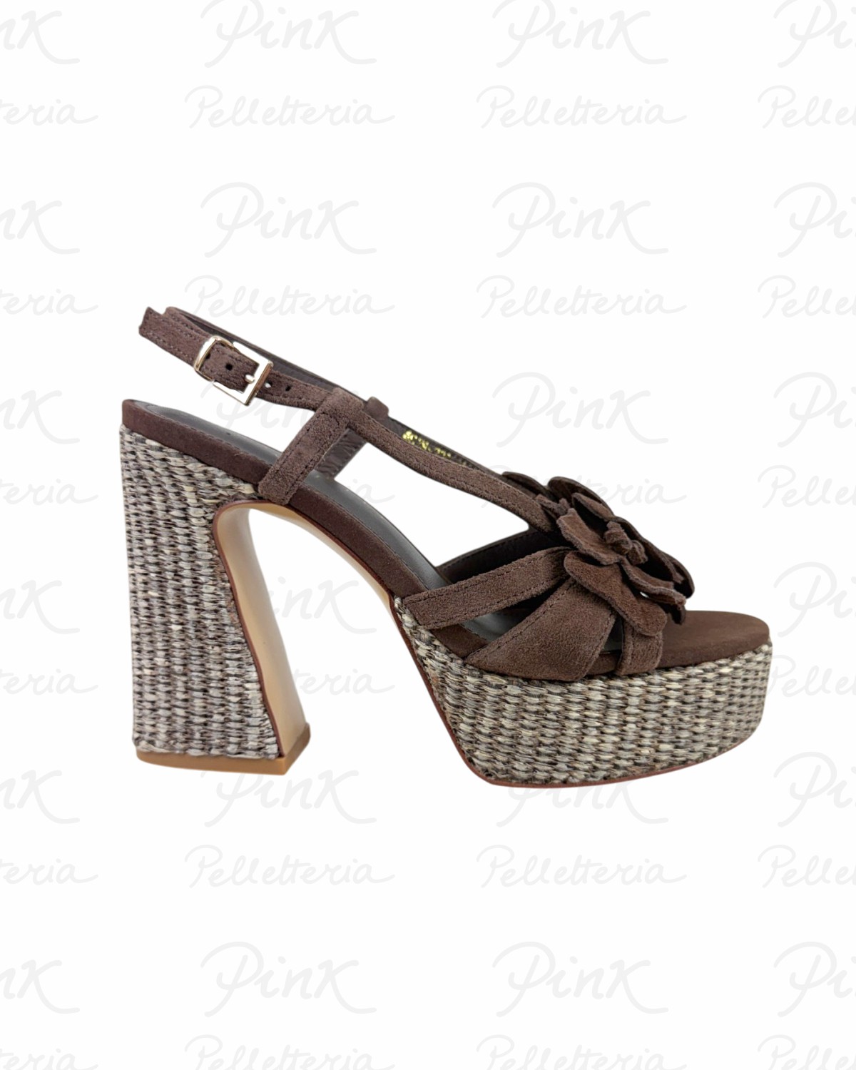 EMANUELLE VEE Sandalo Fiore 461M-200-12-P002 Brown
