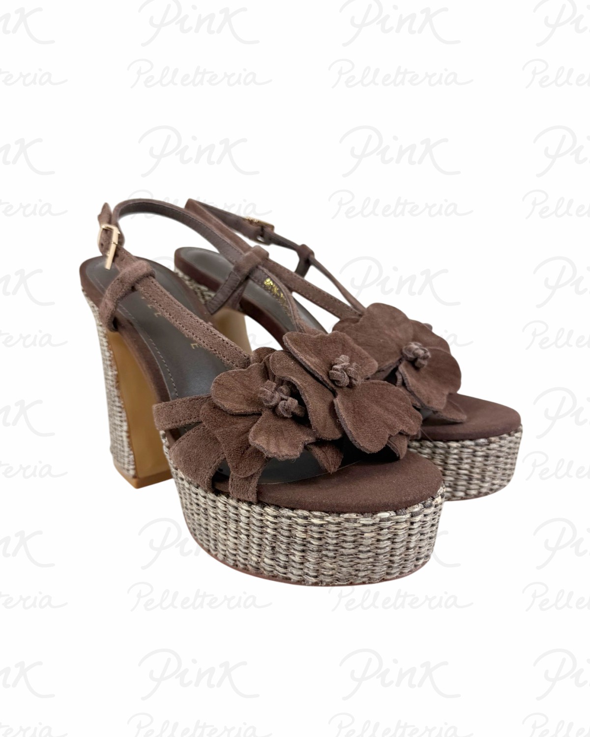EMANUELLE VEE Sandalo Fiore 461M-200-12-P002 Brown