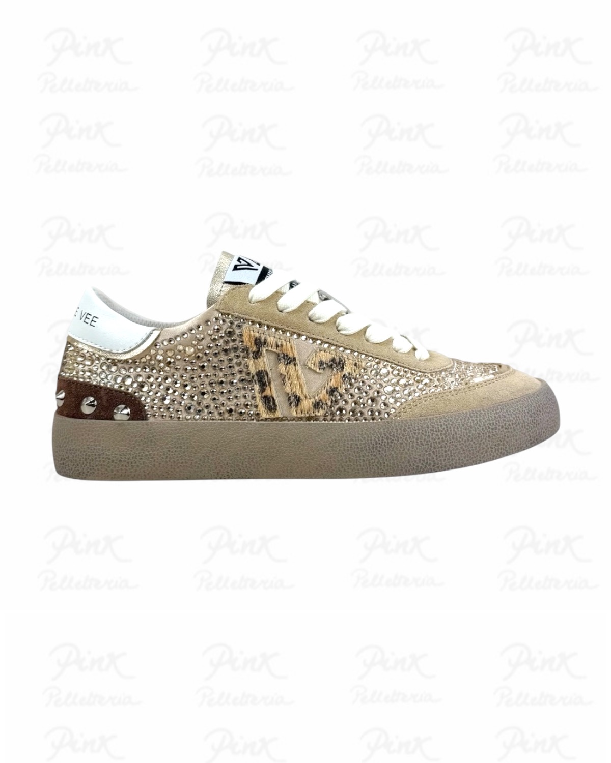 EMANUELLE VEE Soledal Sneaker c/Strass 461P-900-17-P011CB Beige