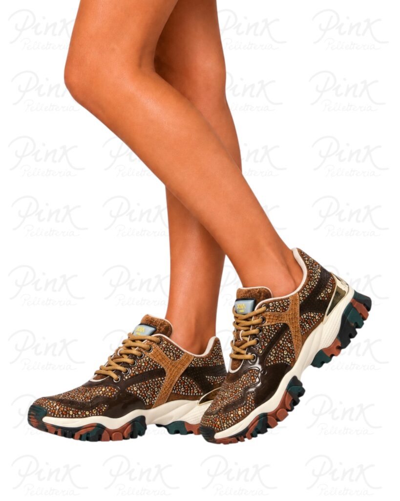 JOIA PARIS Jewel Woman Sneaker 202602W103 Orange/Brown