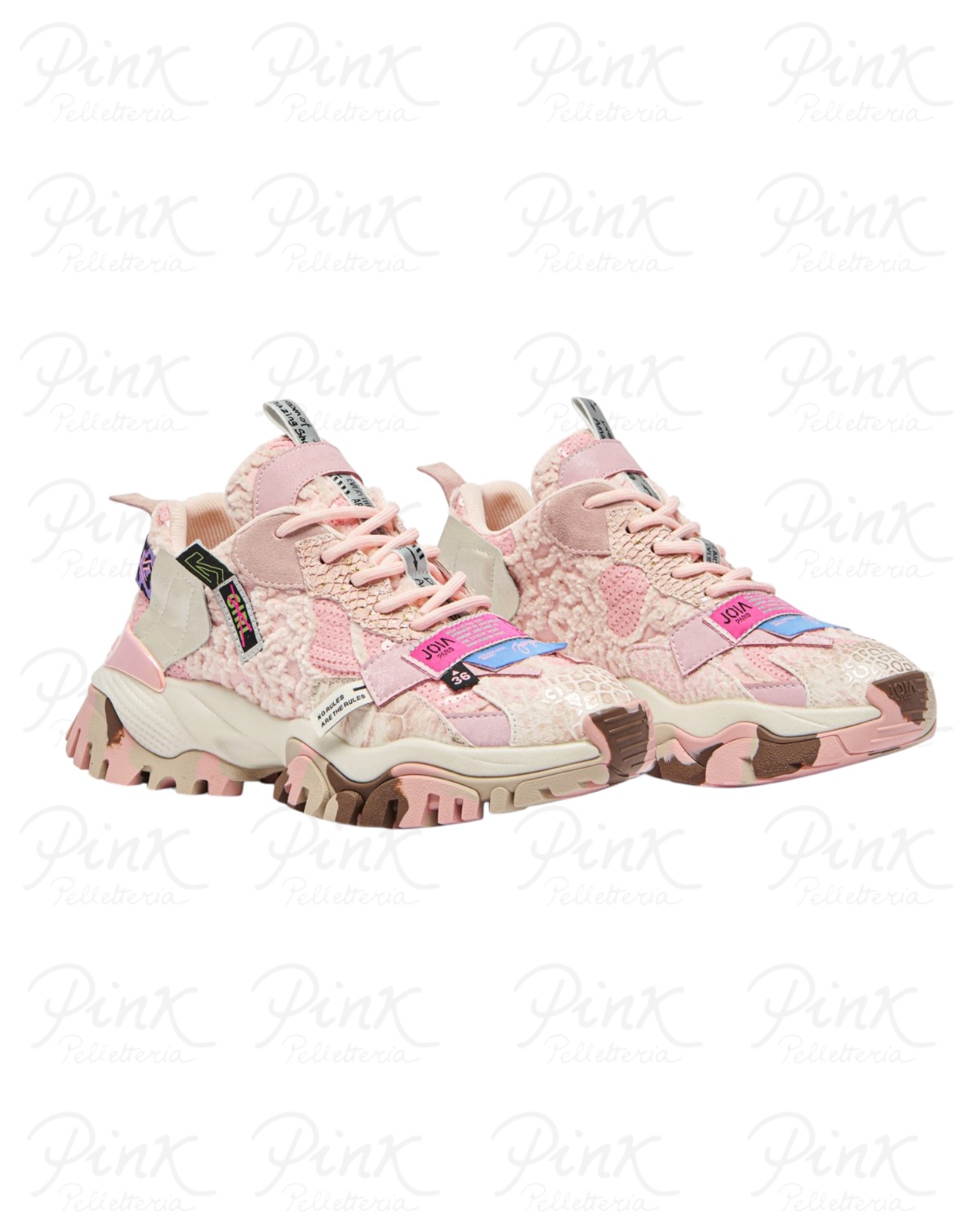JOIA PARIS Label Woman Sneaker 202602W114 Pink - immagine 3