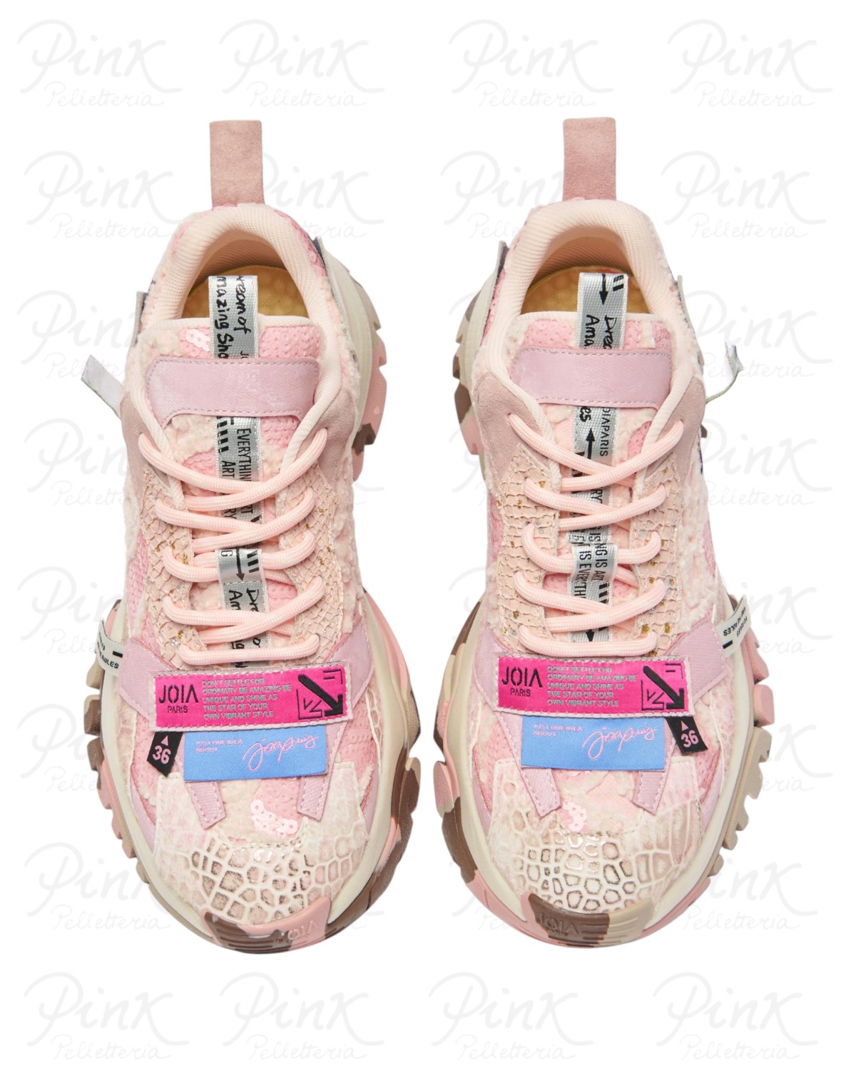 JOIA PARIS Label Woman Sneaker 202602W114 Pink - immagine 6