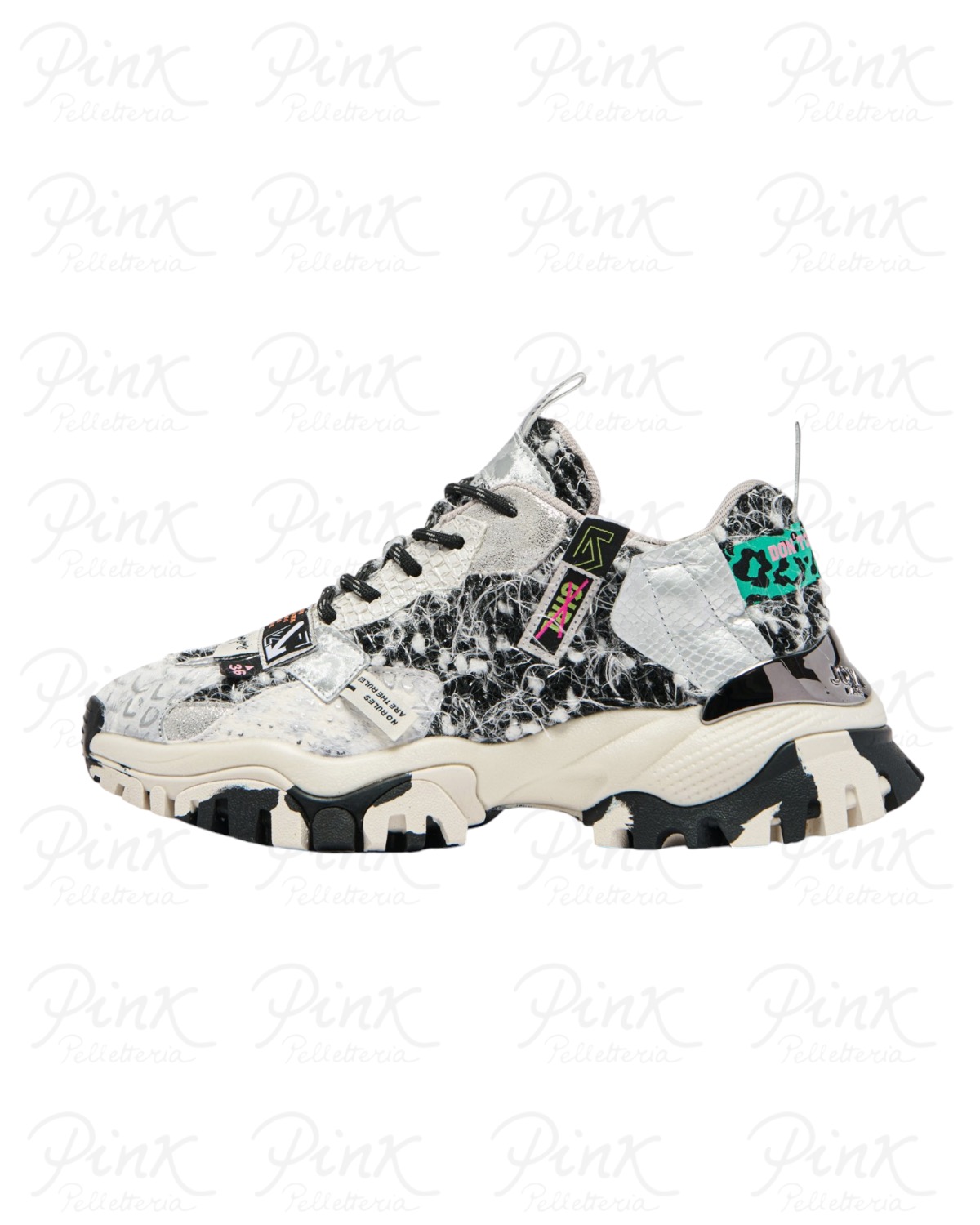 JOIA PARIS Label Woman Sneaker 202602W116 Black/White