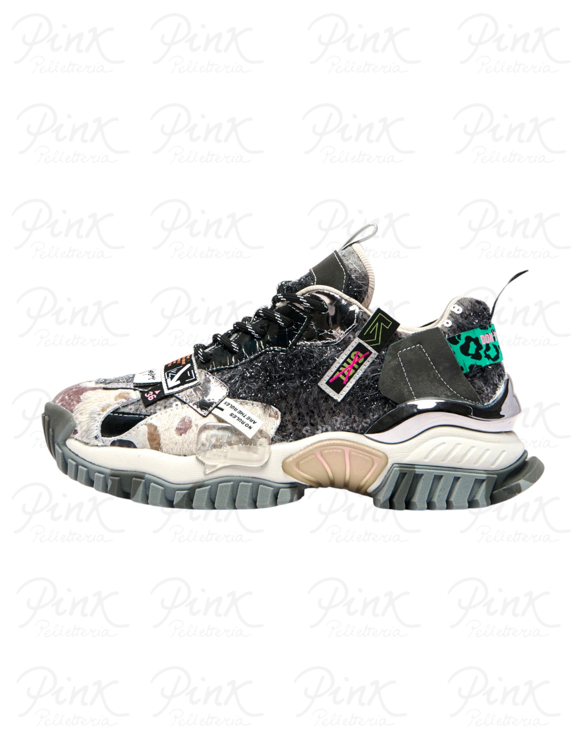 JOIA PARIS Label Woman Sneaker 202602W135 Black/Silver
