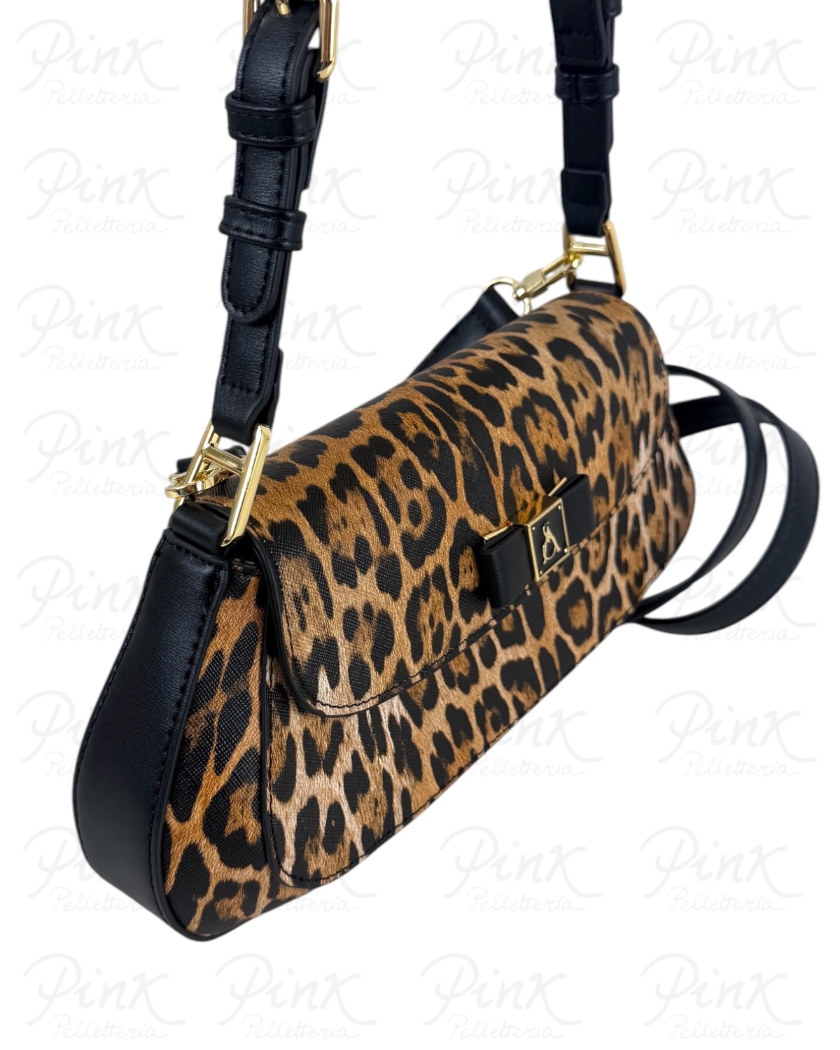 L'ATELIER DU SAC La Douce Shoulder Bag Amie 20603-DOU-W6M Leopard - immagine 2